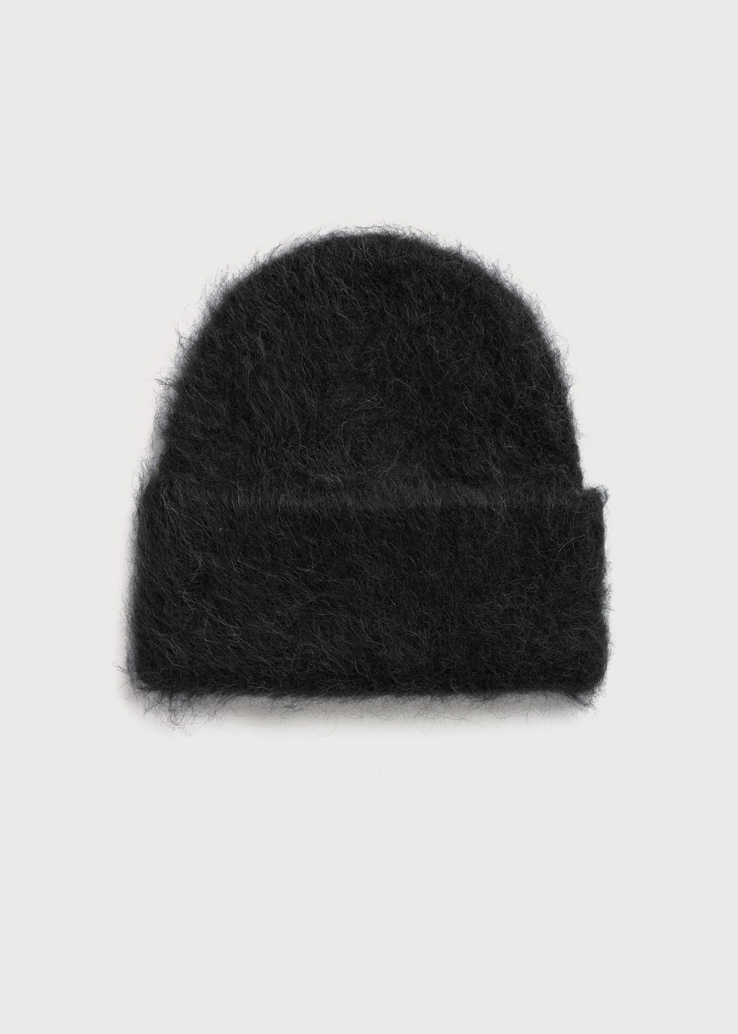 Alpaca knit beanie black