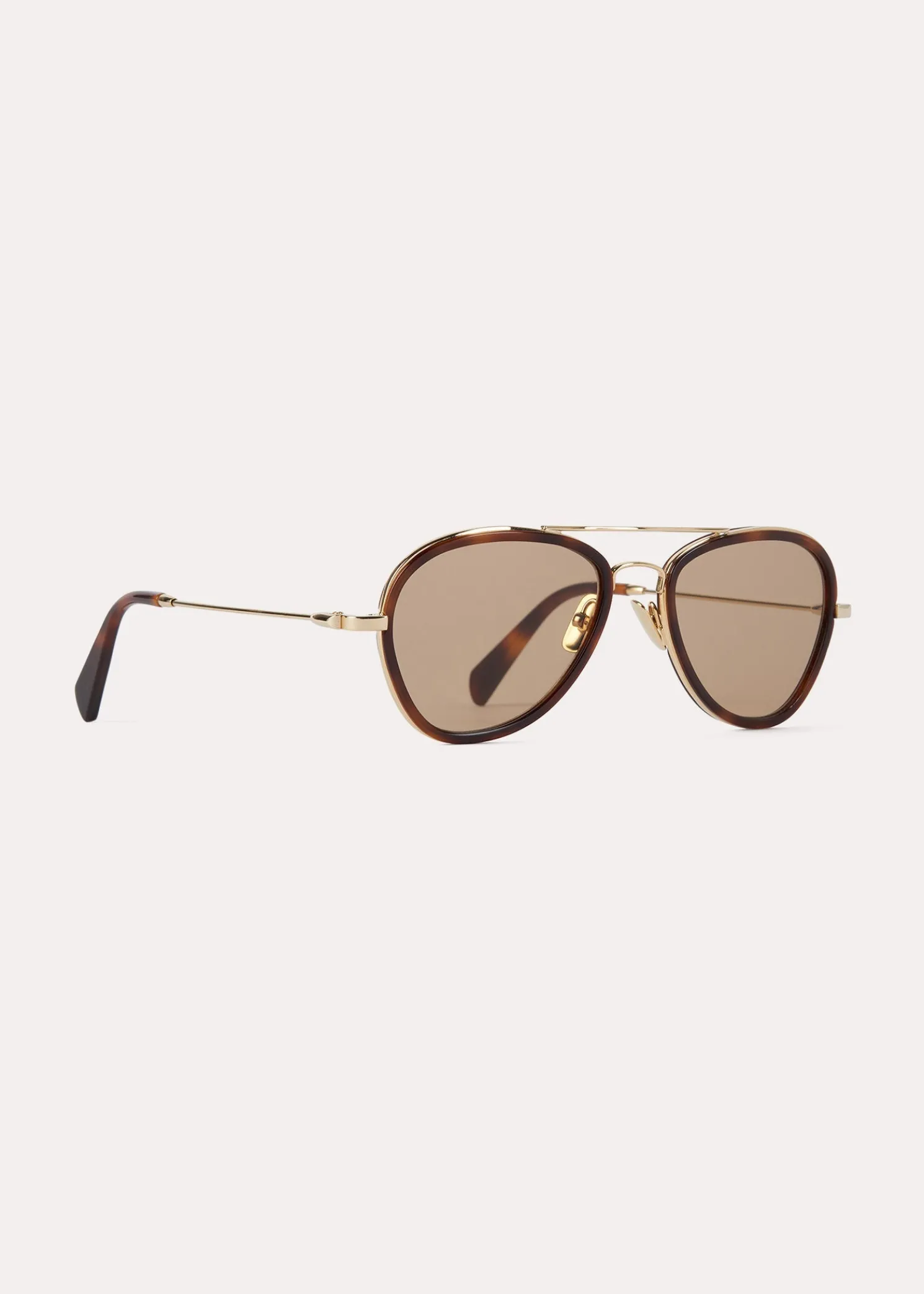Aviator sunglasses light Havana