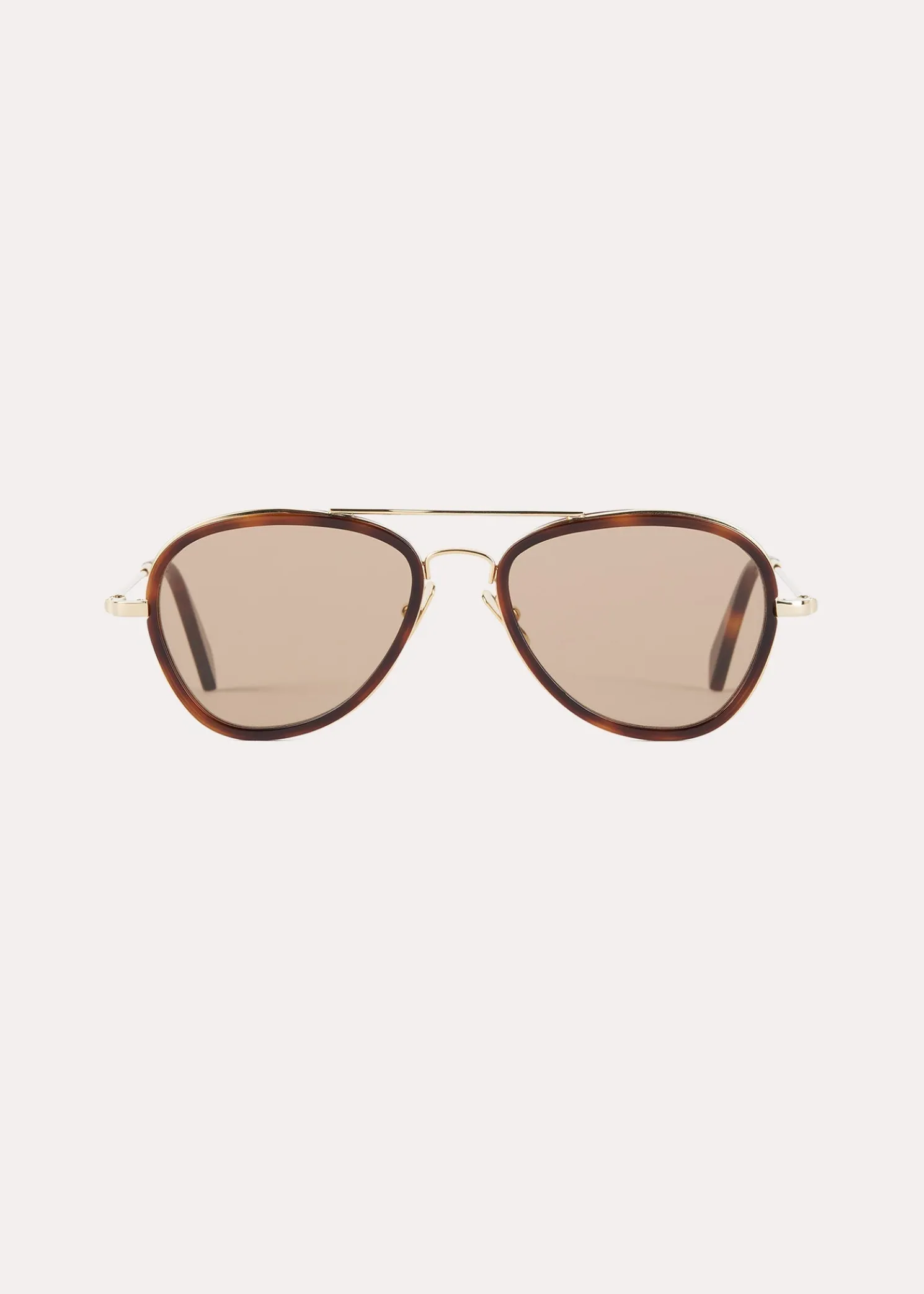 Aviator sunglasses light Havana