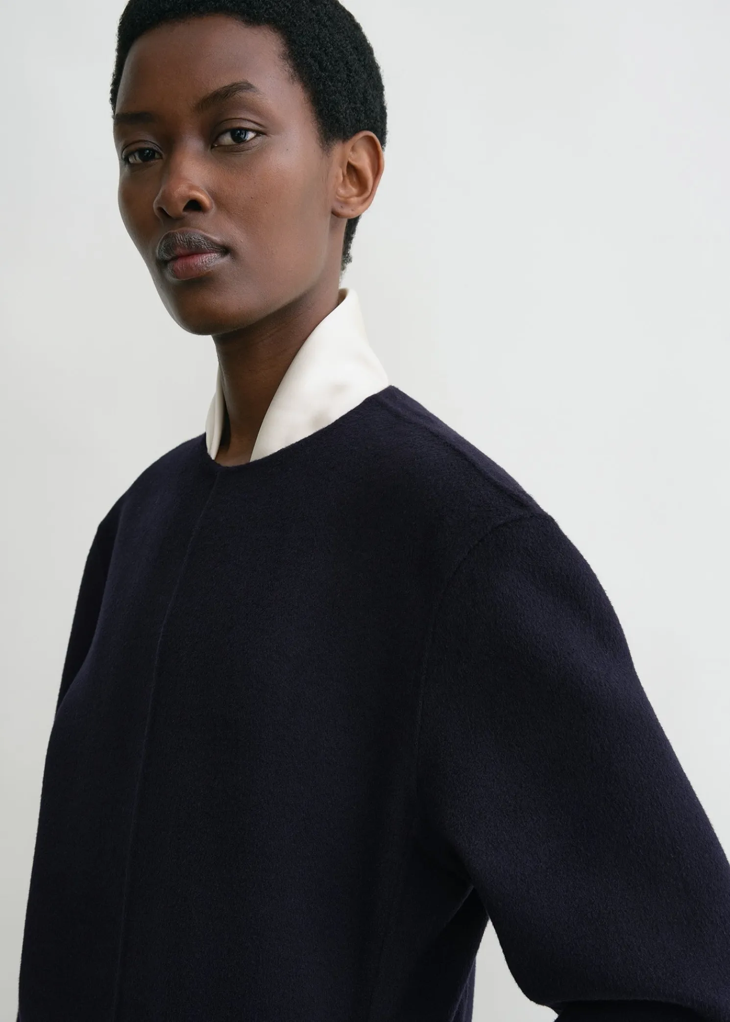 Broad doublé tunic navy