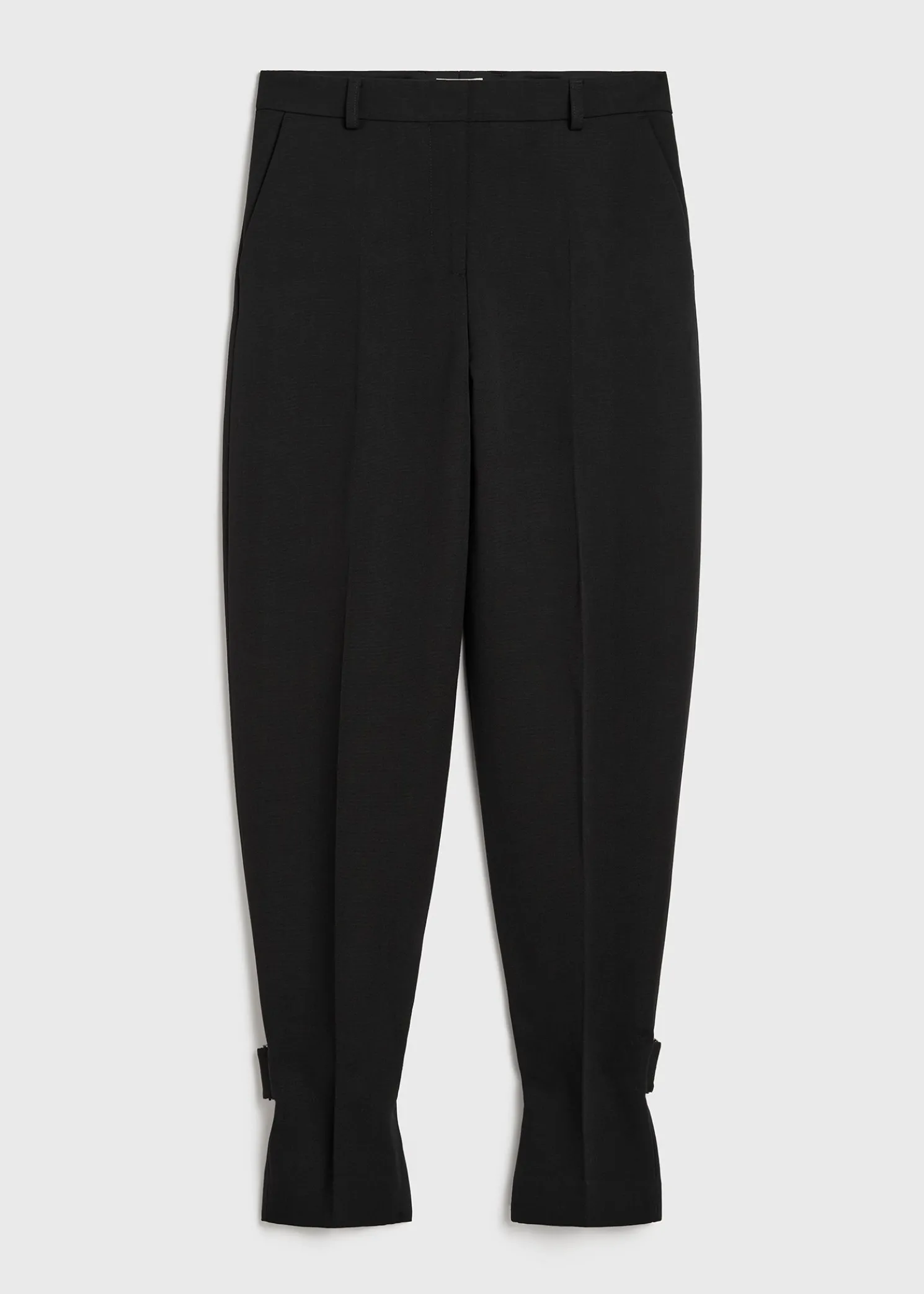 Buckled slouch trousers black