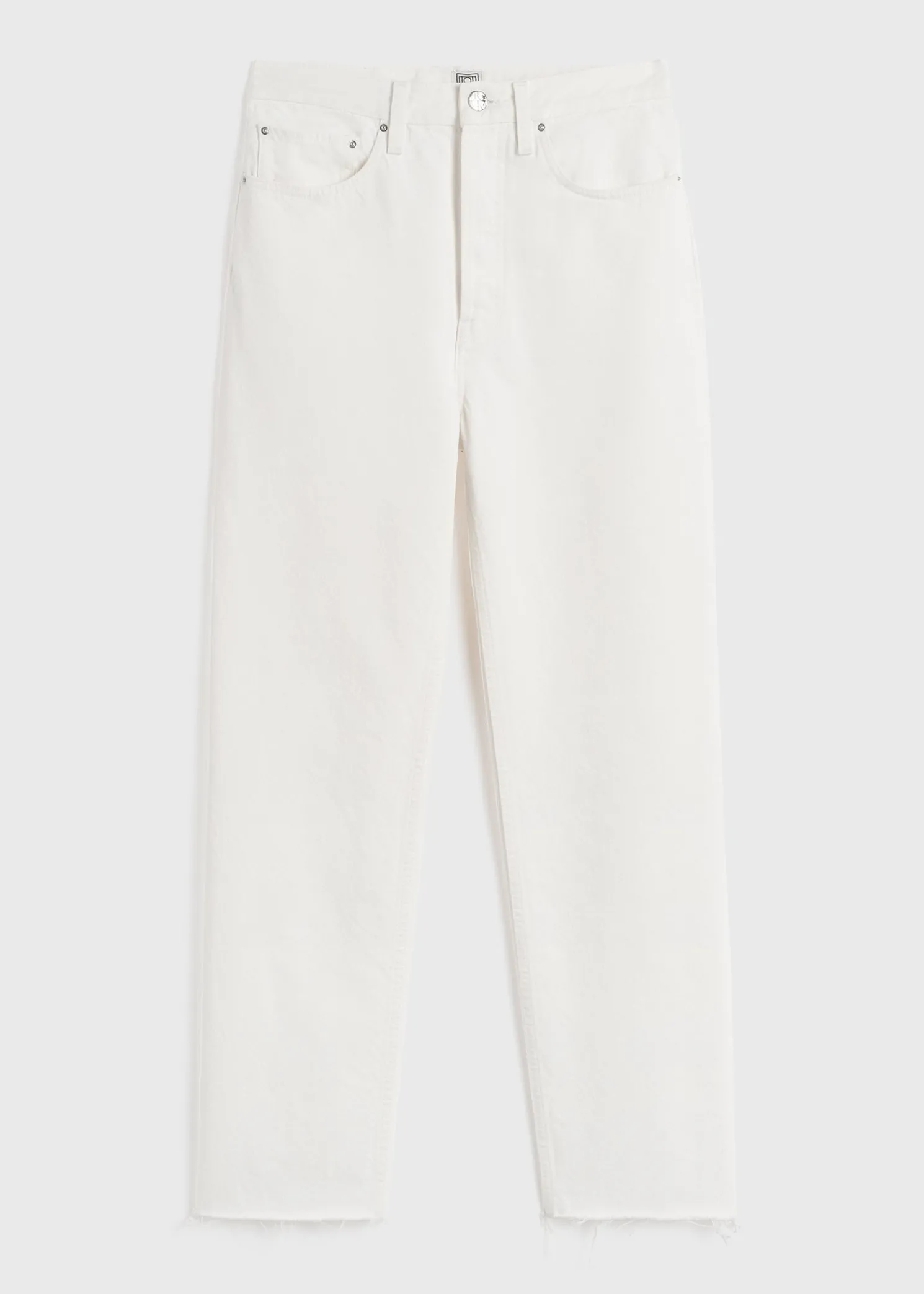 Classic cut denim off-white