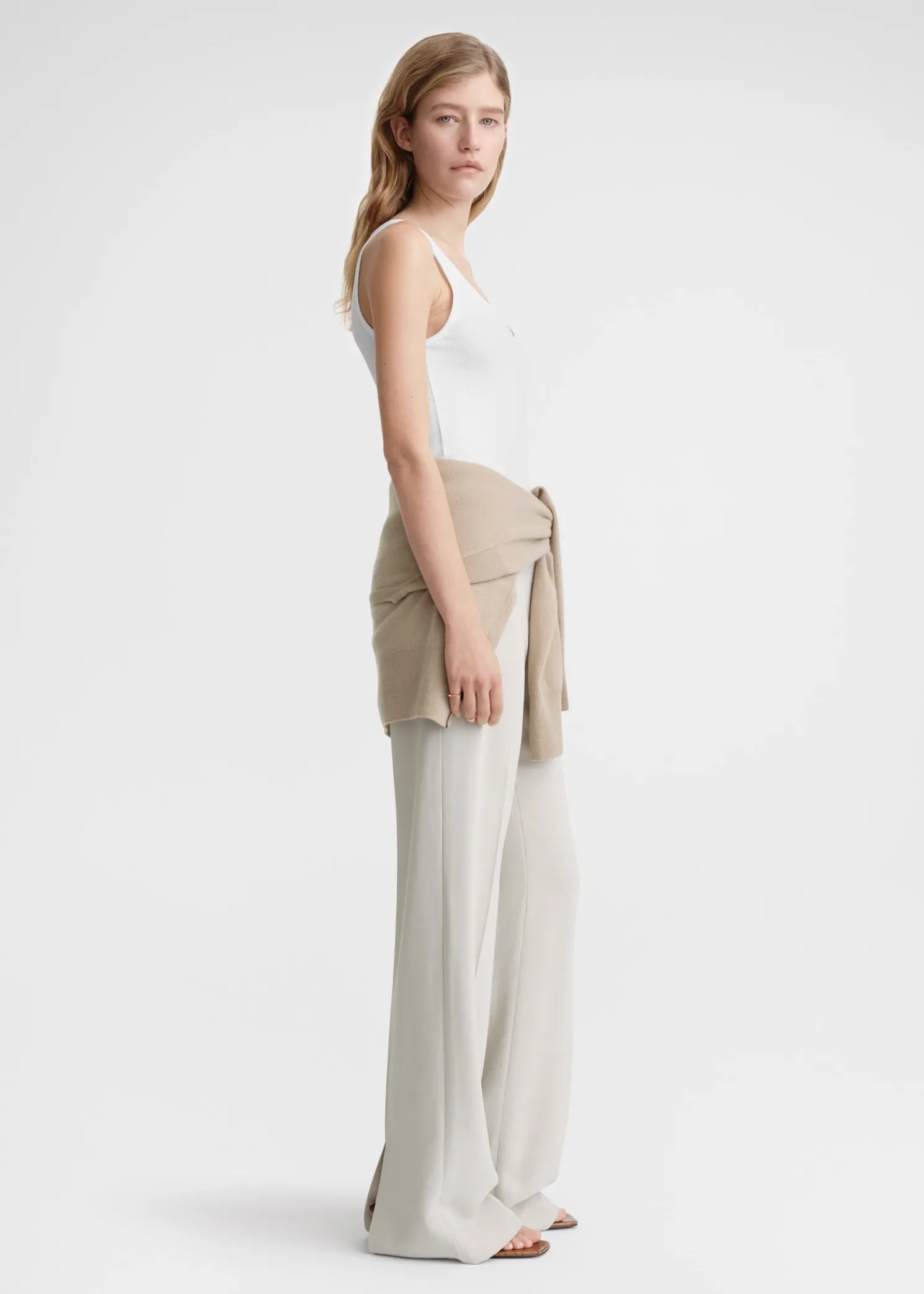 Classic rib tank white