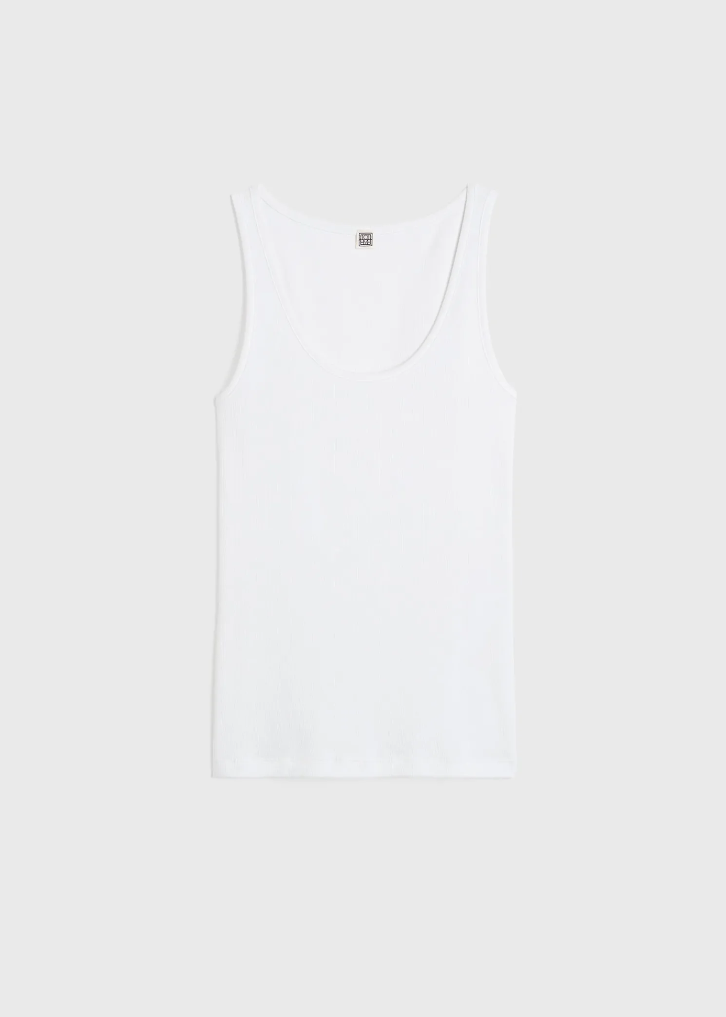 Classic rib tank white