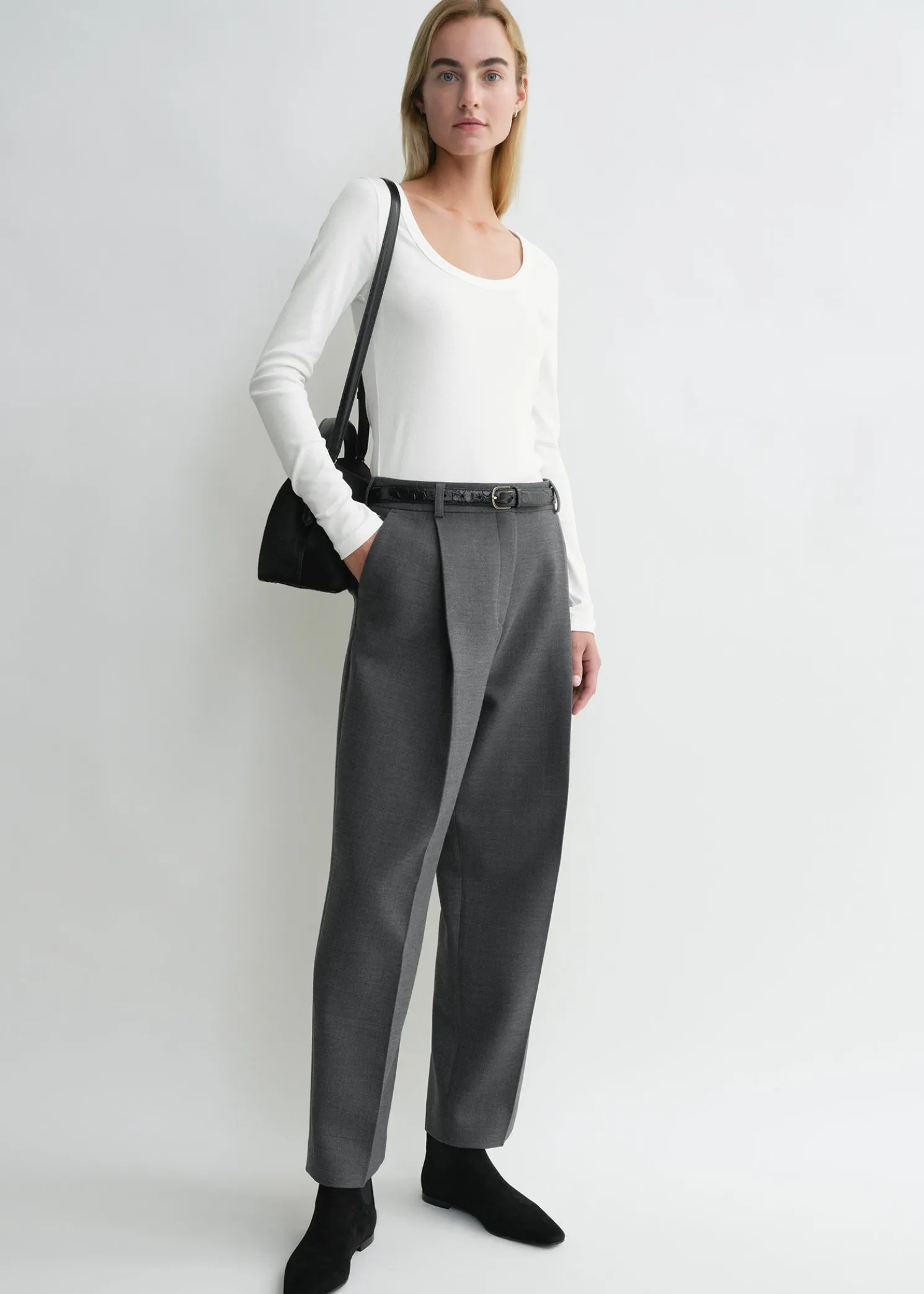 Classic rib top white