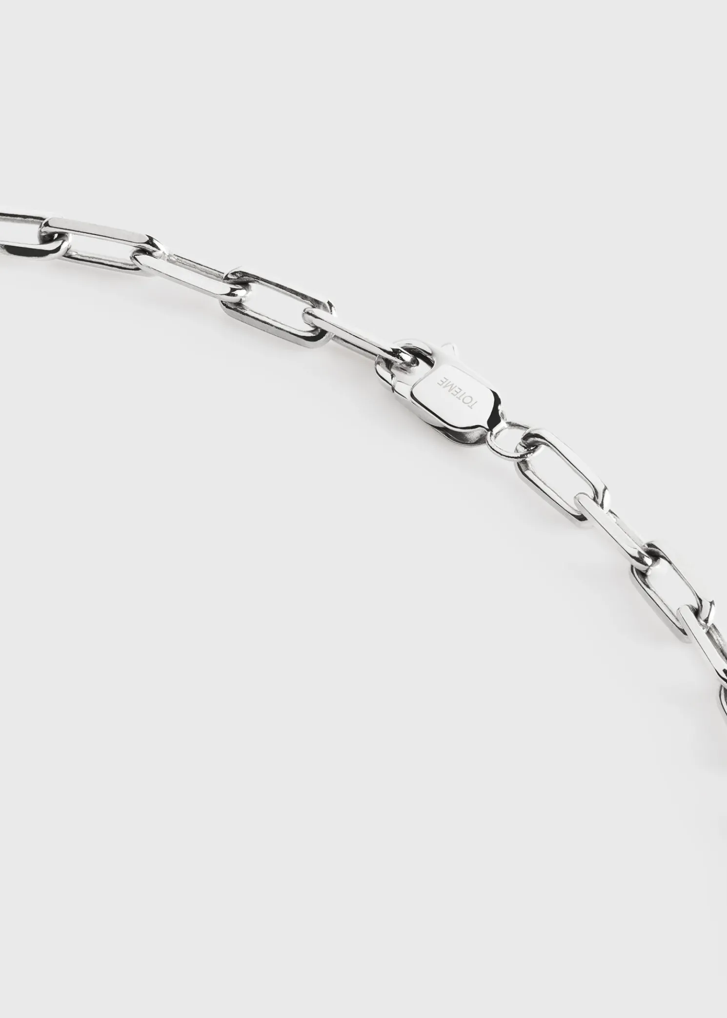 Crew-neck chain 18kt white gold