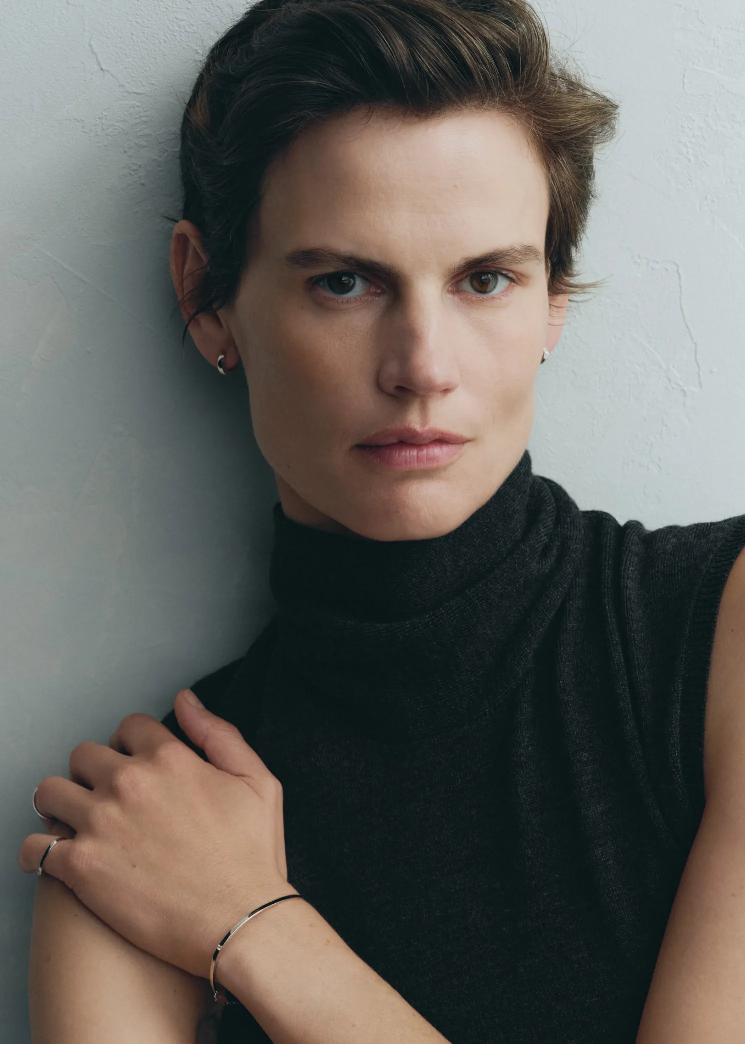 Diamond chain bracelet 18kt white gold