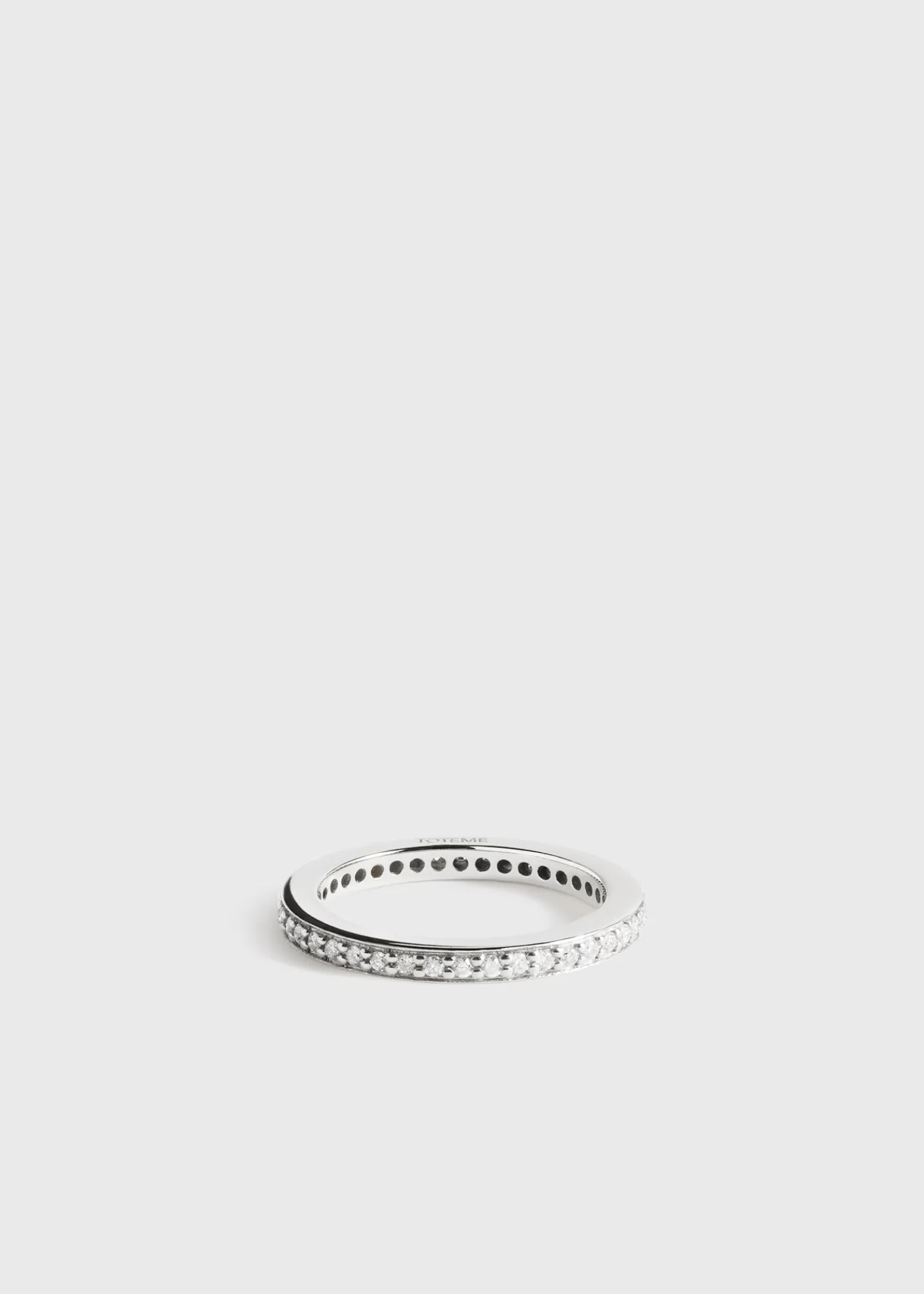 Eternity diamond midi ring 18kt white gold