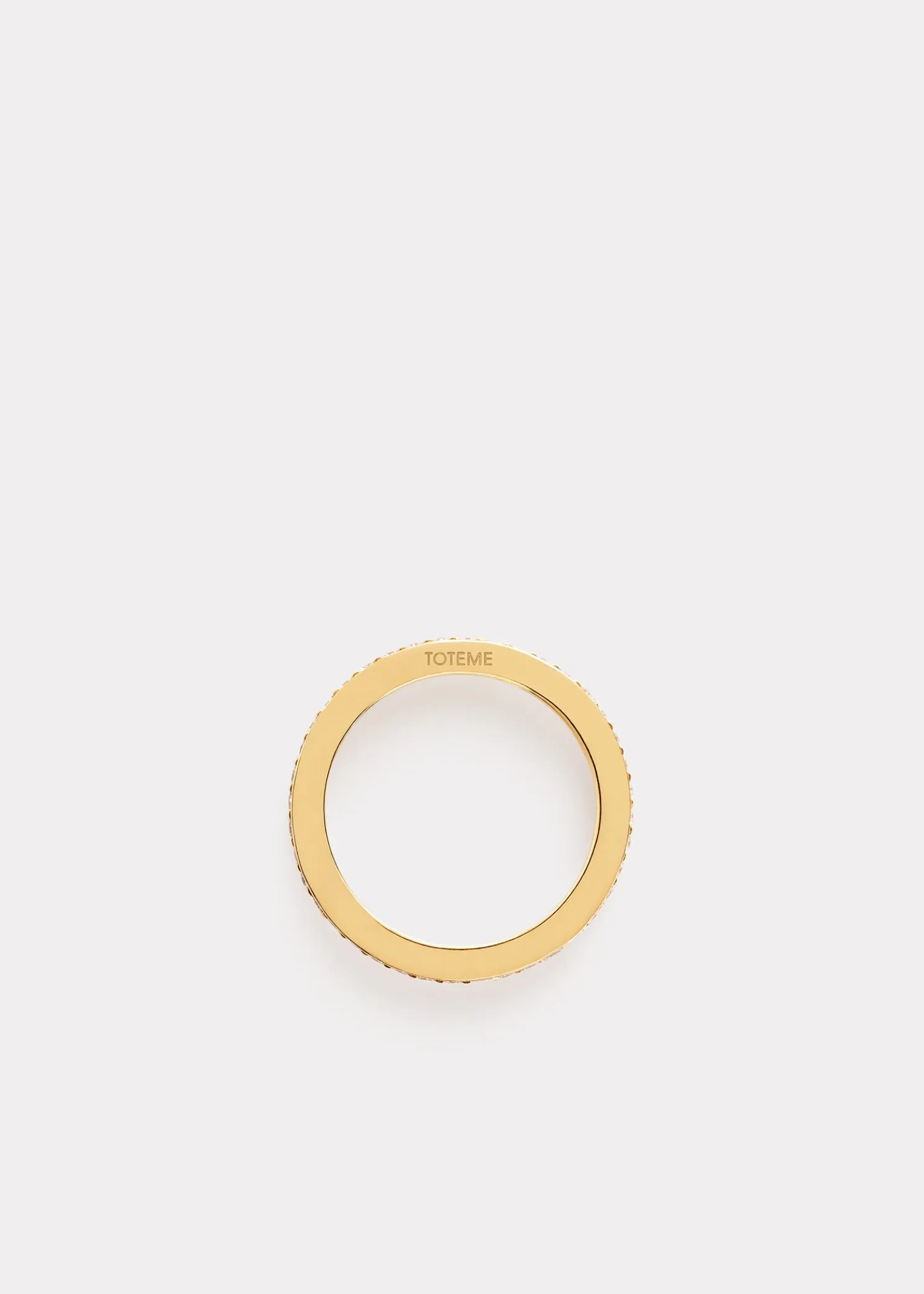 Eternity diamond midi ring 18kt gold