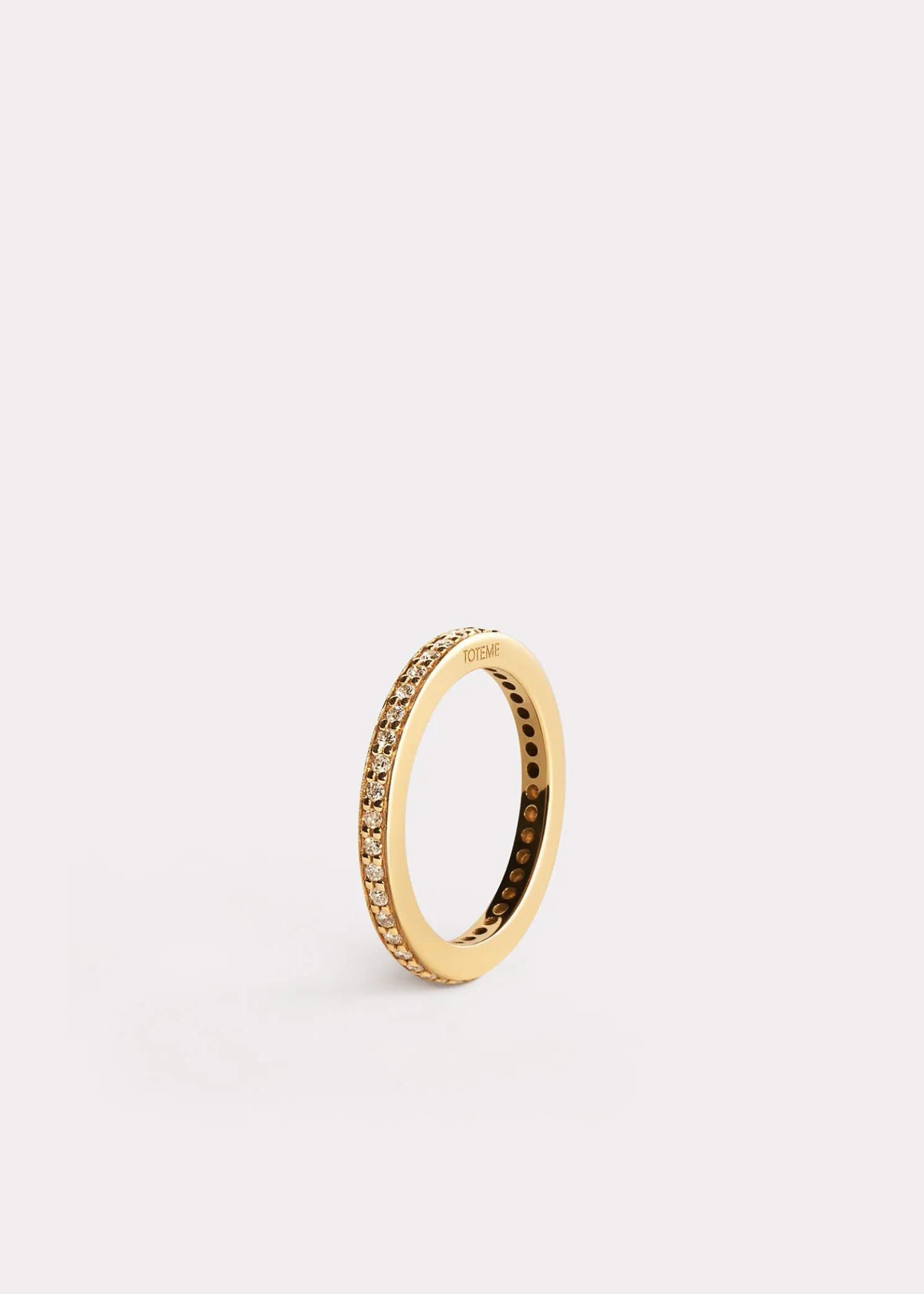 Eternity diamond midi ring 18kt gold