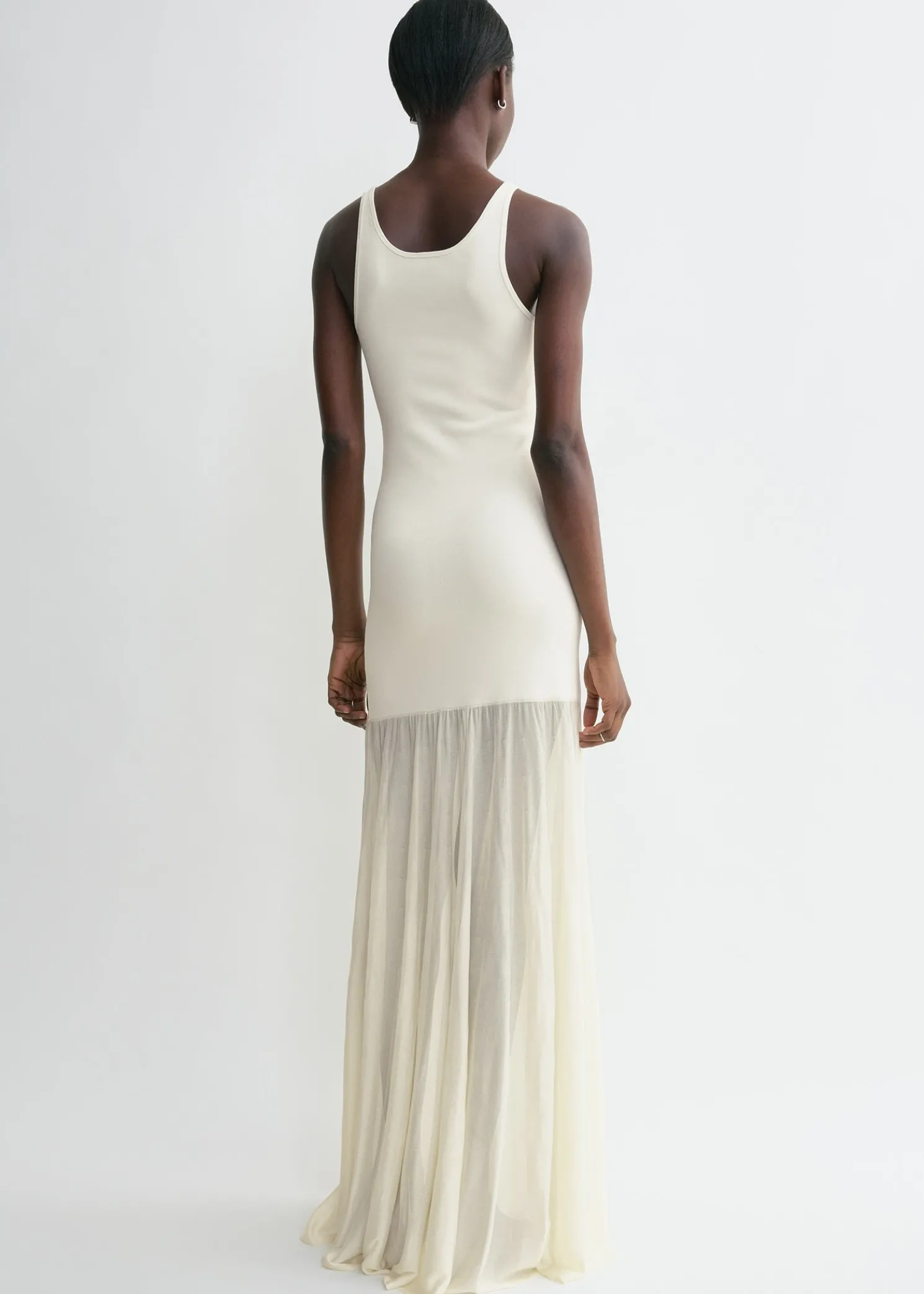 Evening tank dress macadamia