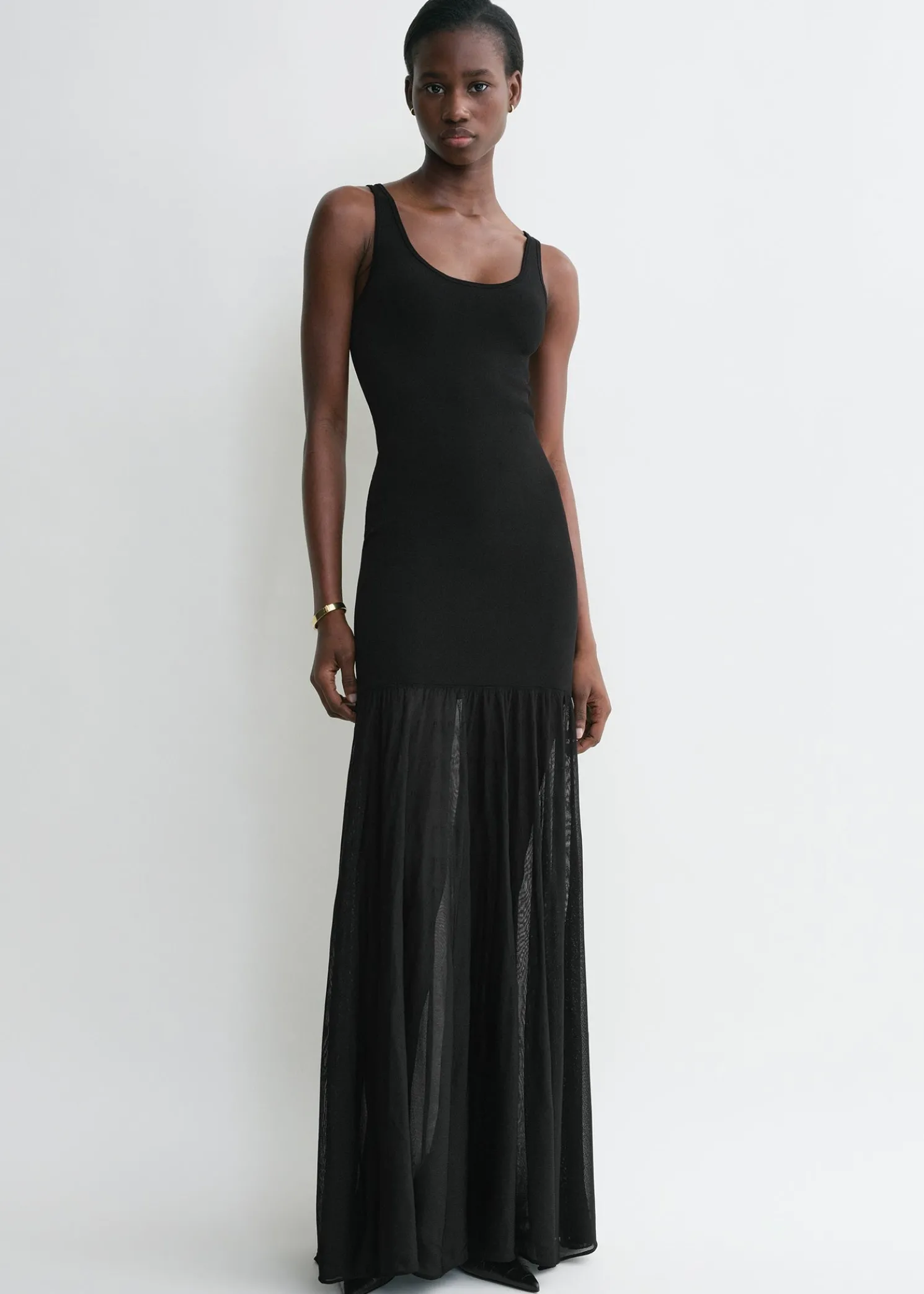 Evening tank dress black