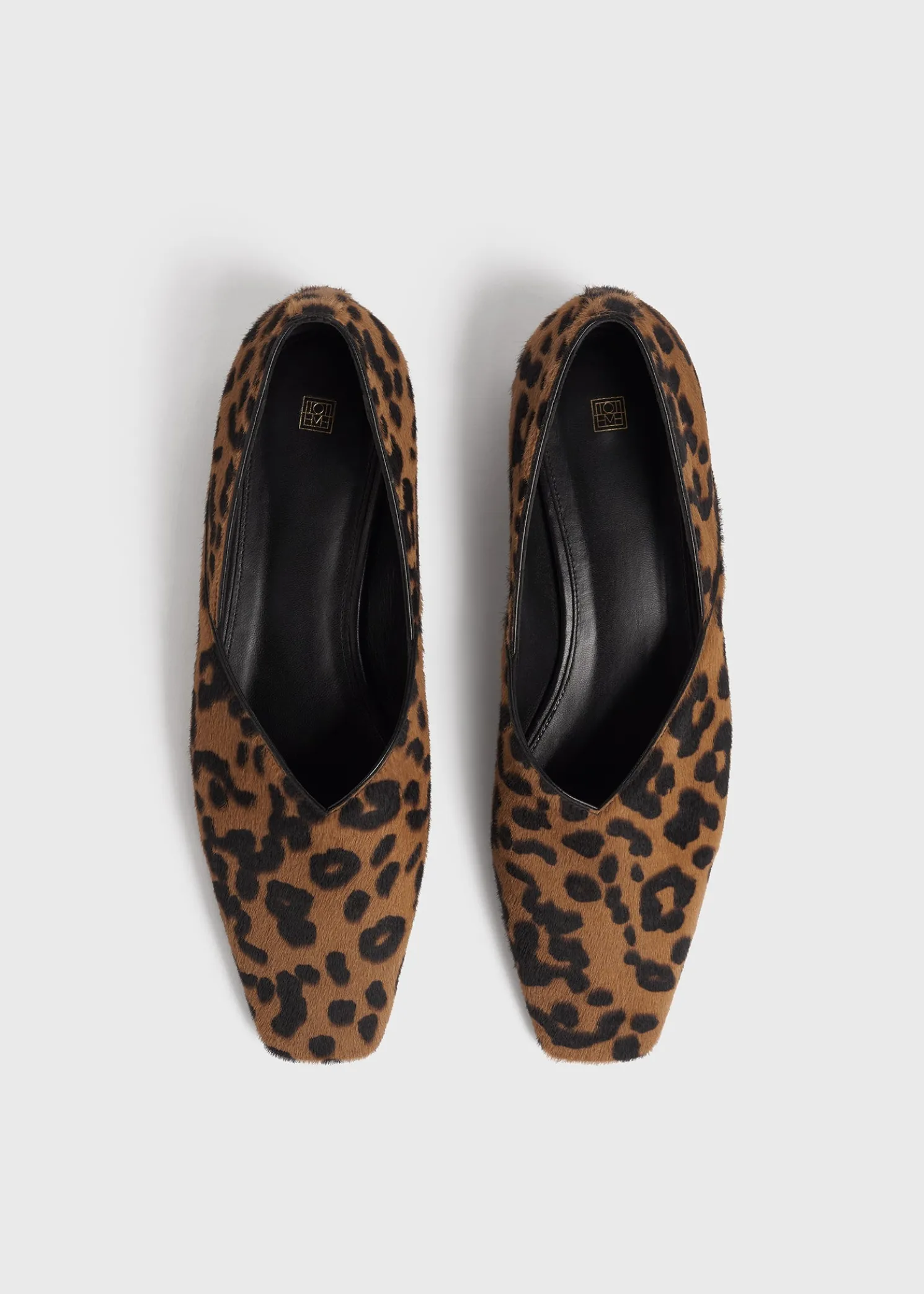 Everyday pony hair flats leopard