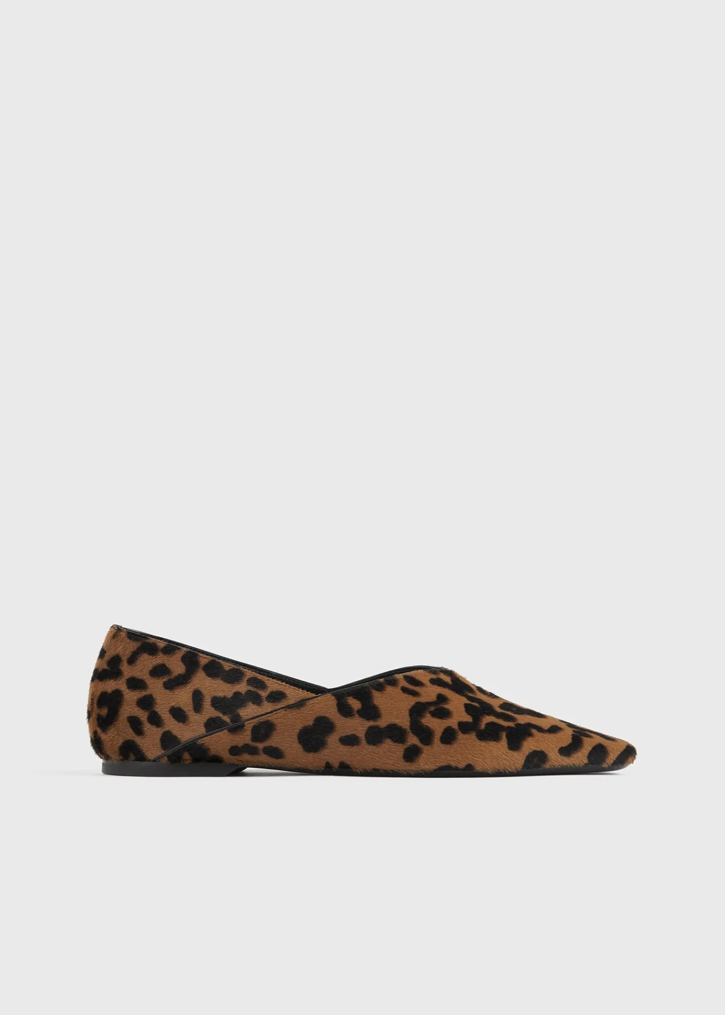 Everyday pony hair flats leopard