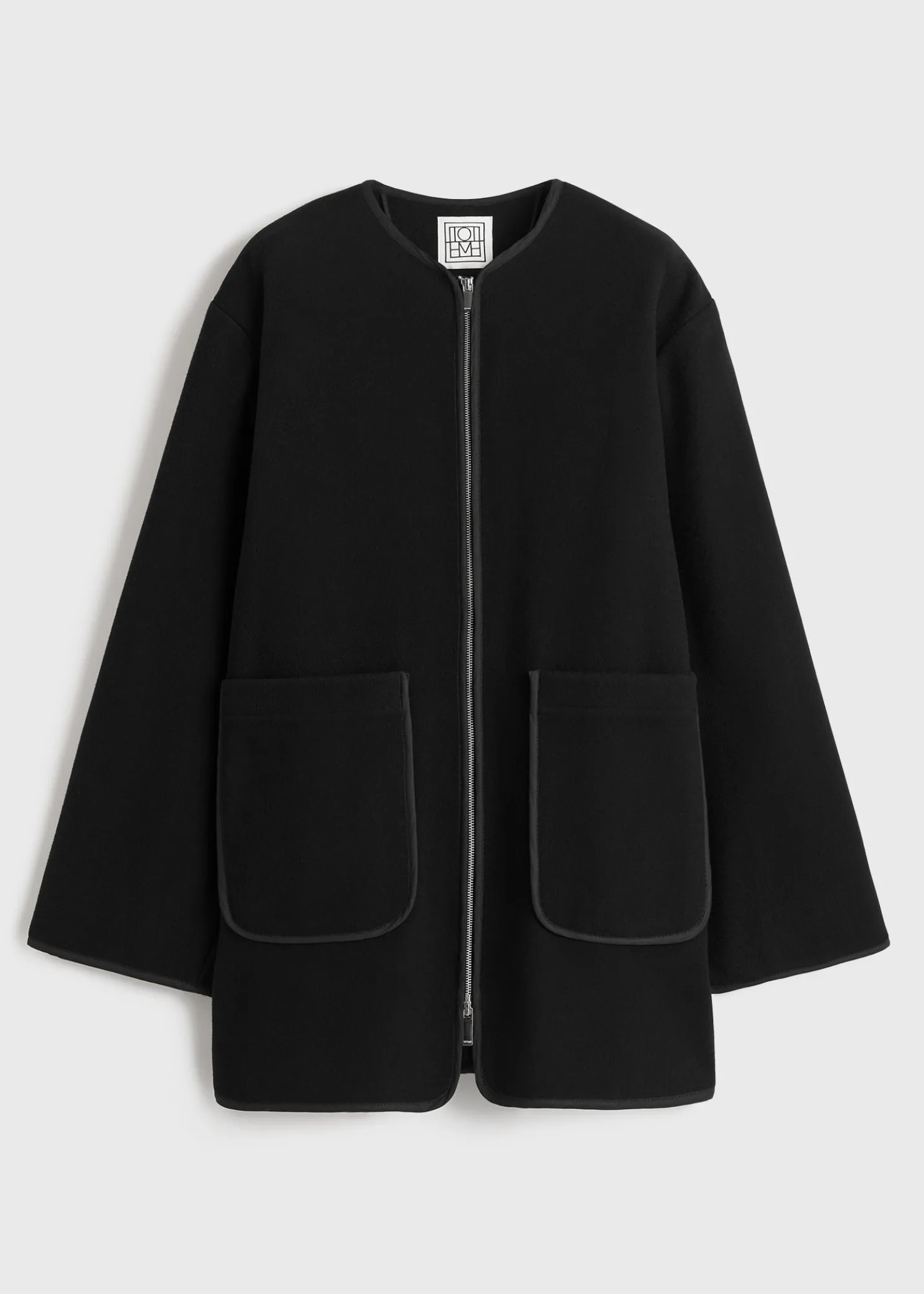 Felted wool jacket black