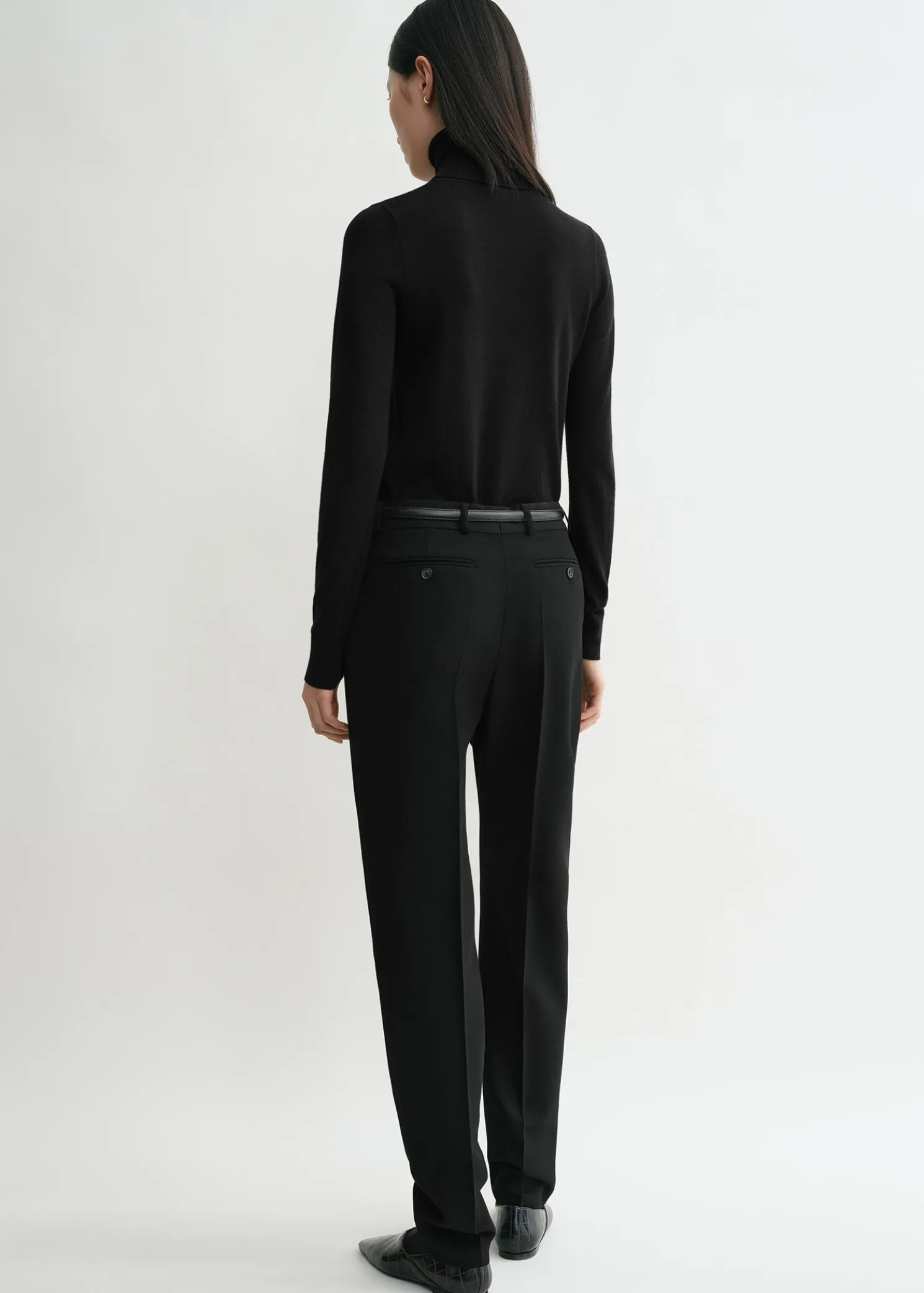 Fine turtleneck black