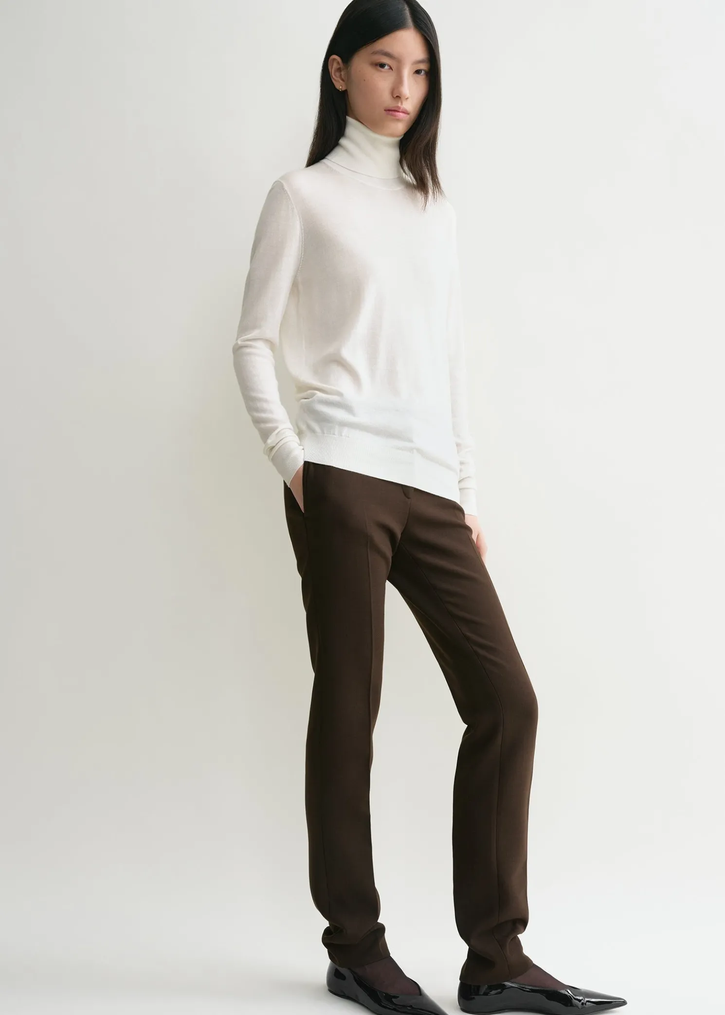 Fine turtleneck off-white