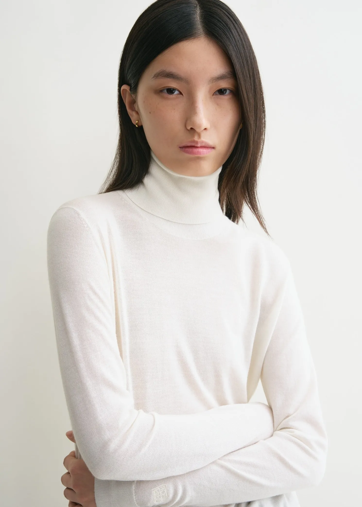 Fine turtleneck off-white