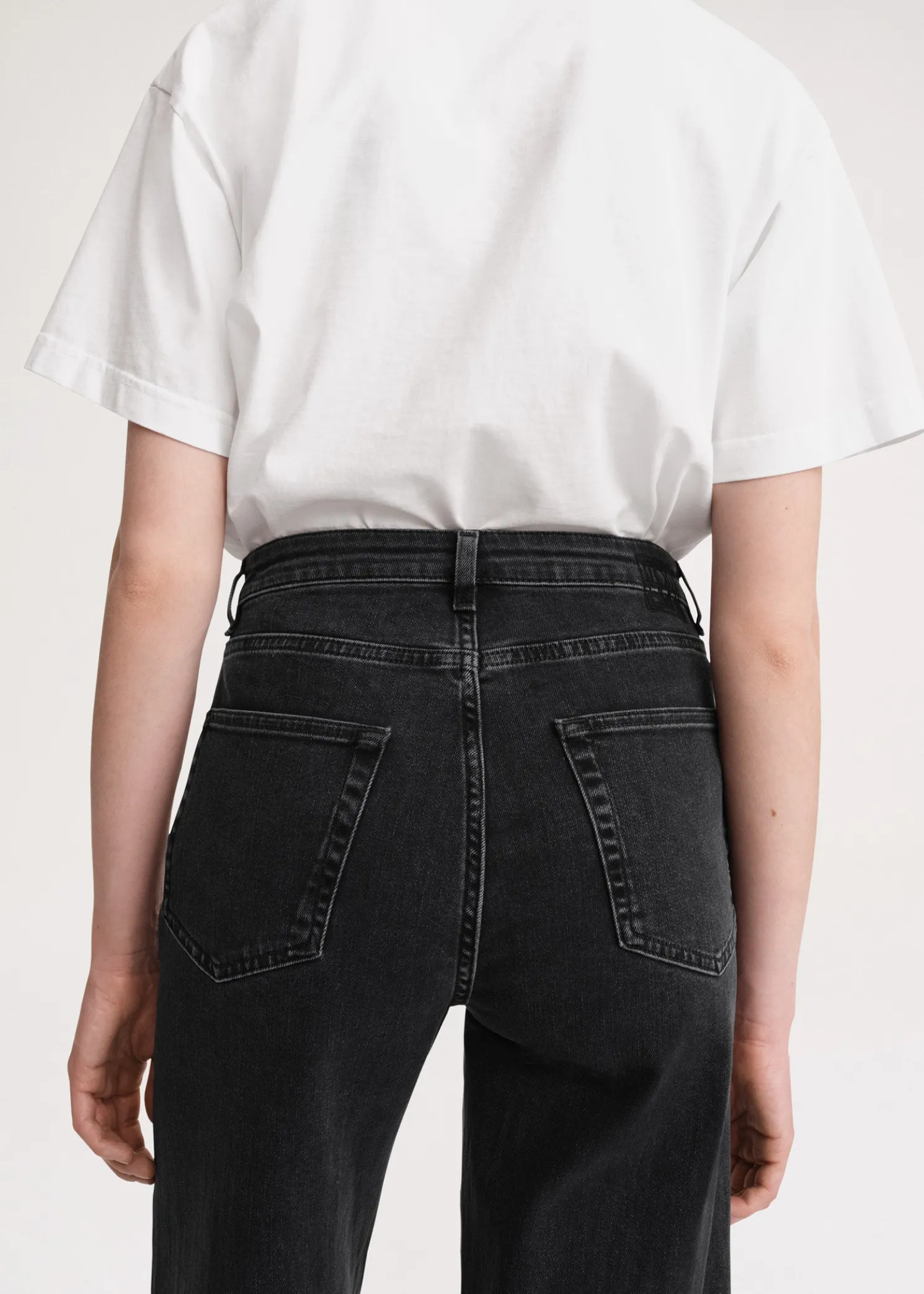 Flare fit denim grey