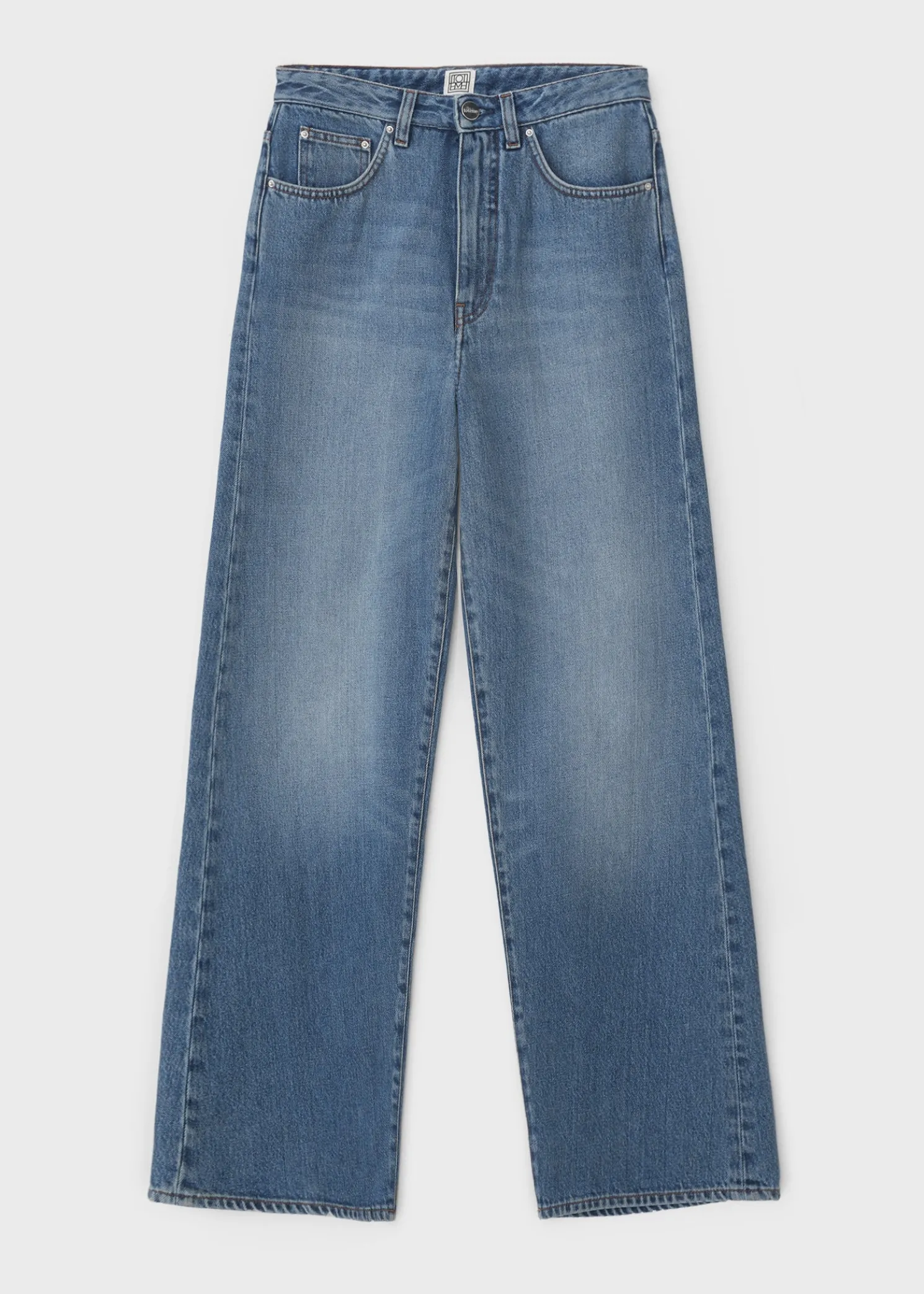 Flare fit denim washed blue