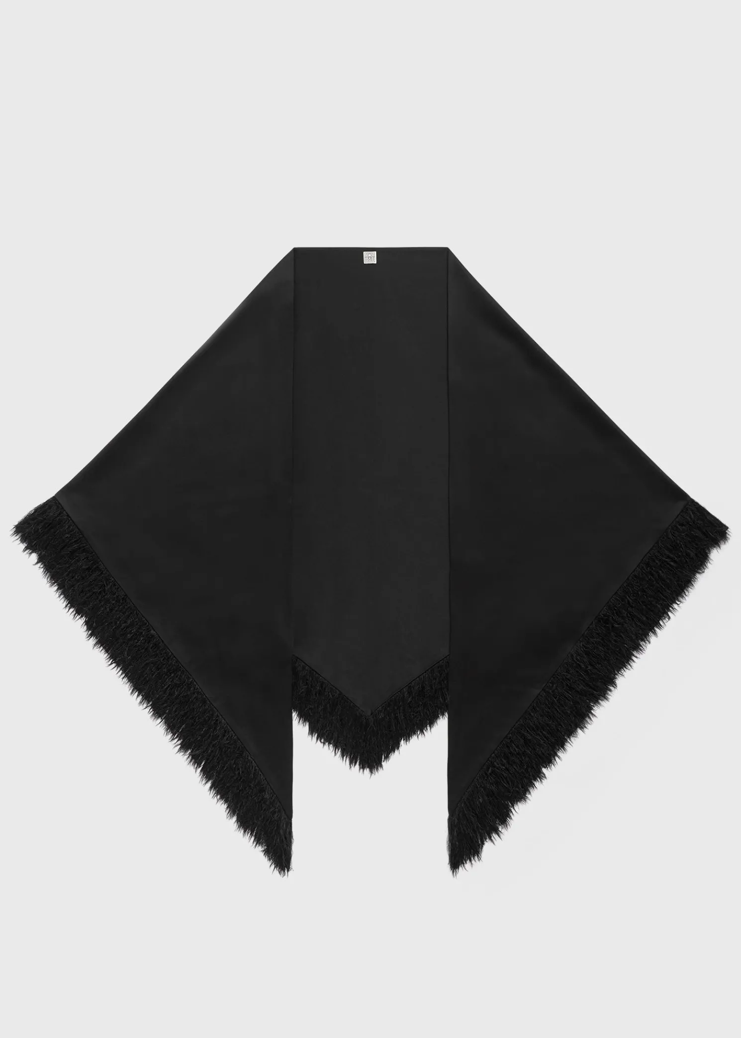 Fringe scarf black