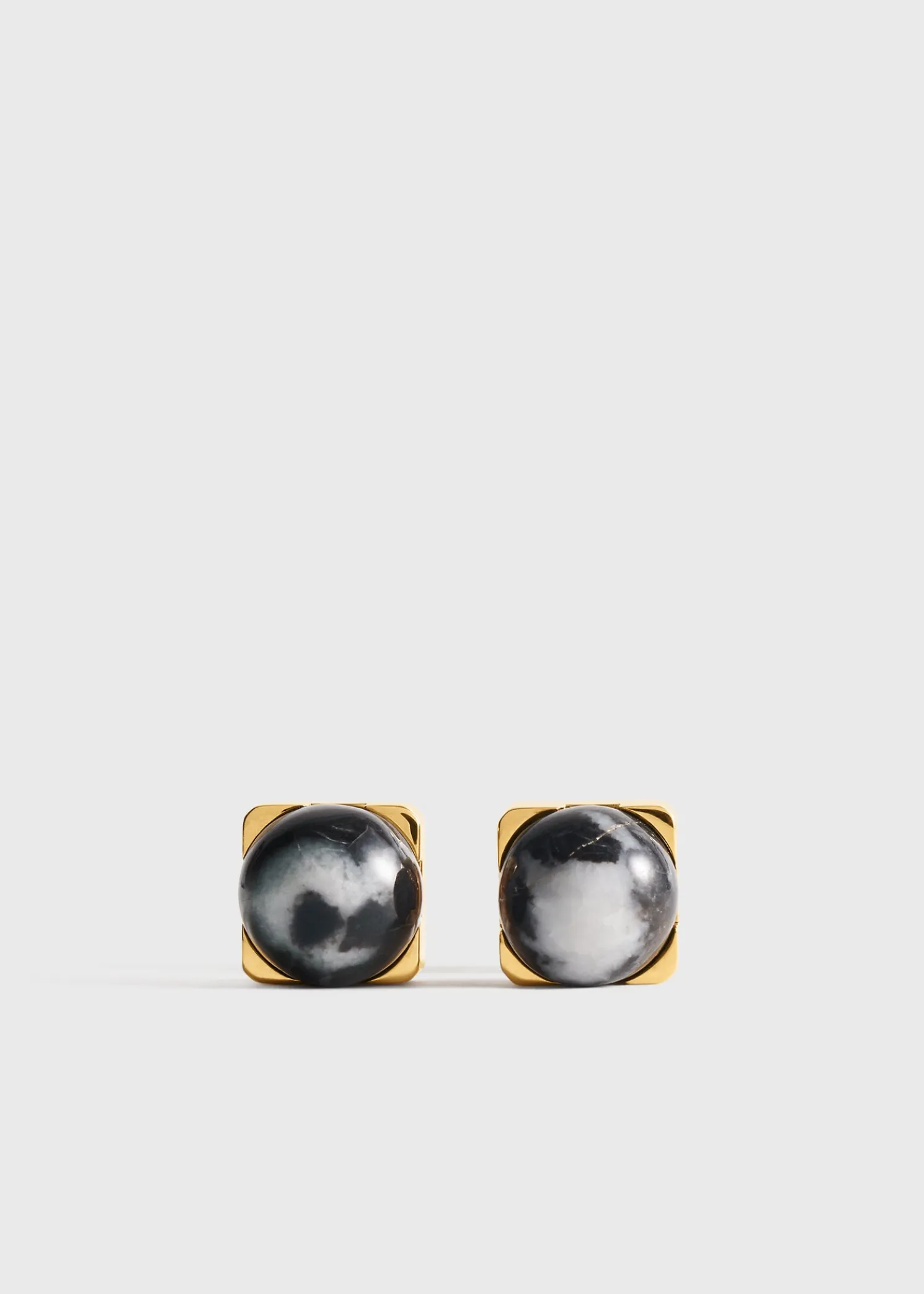 Jasper studs black/off white