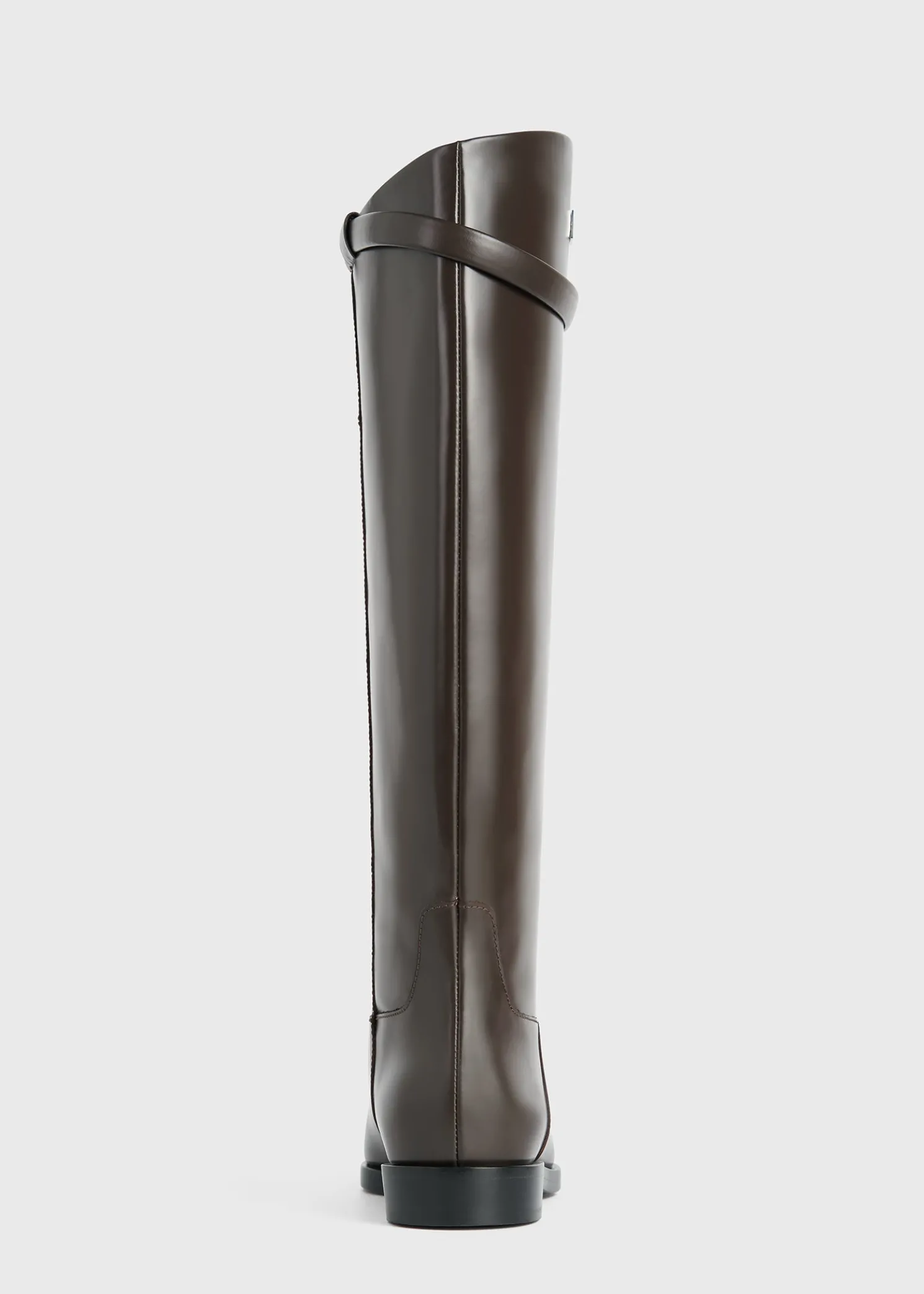 Leather riding boots coffee