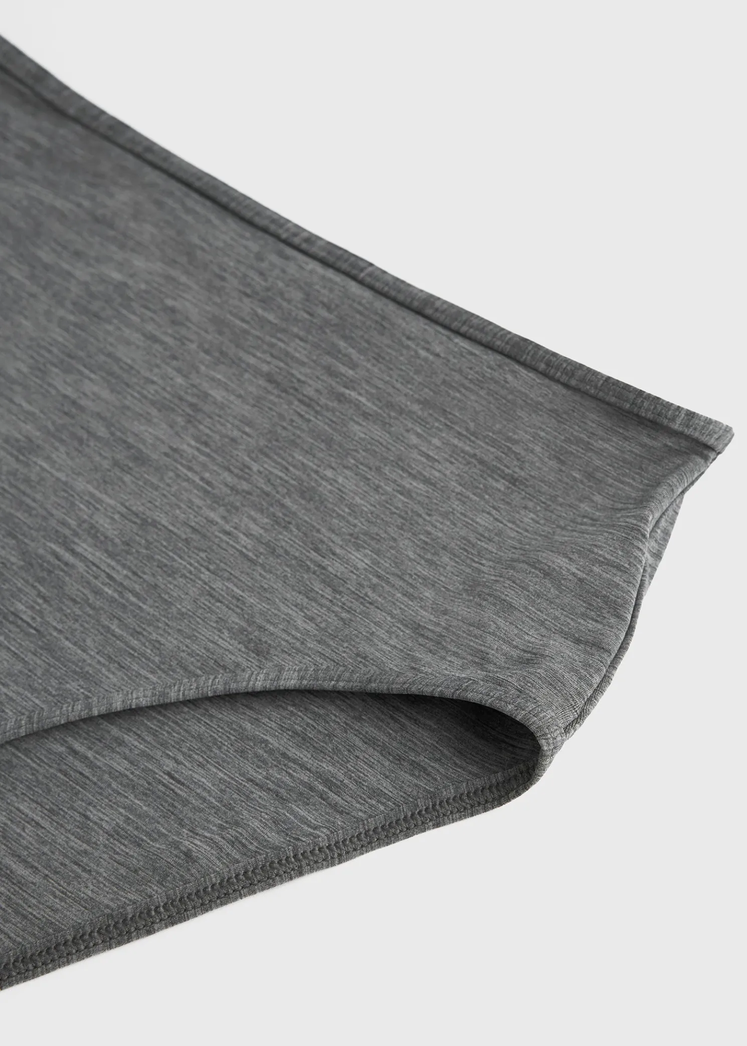 Mid-rise bikini bottoms grey mélange