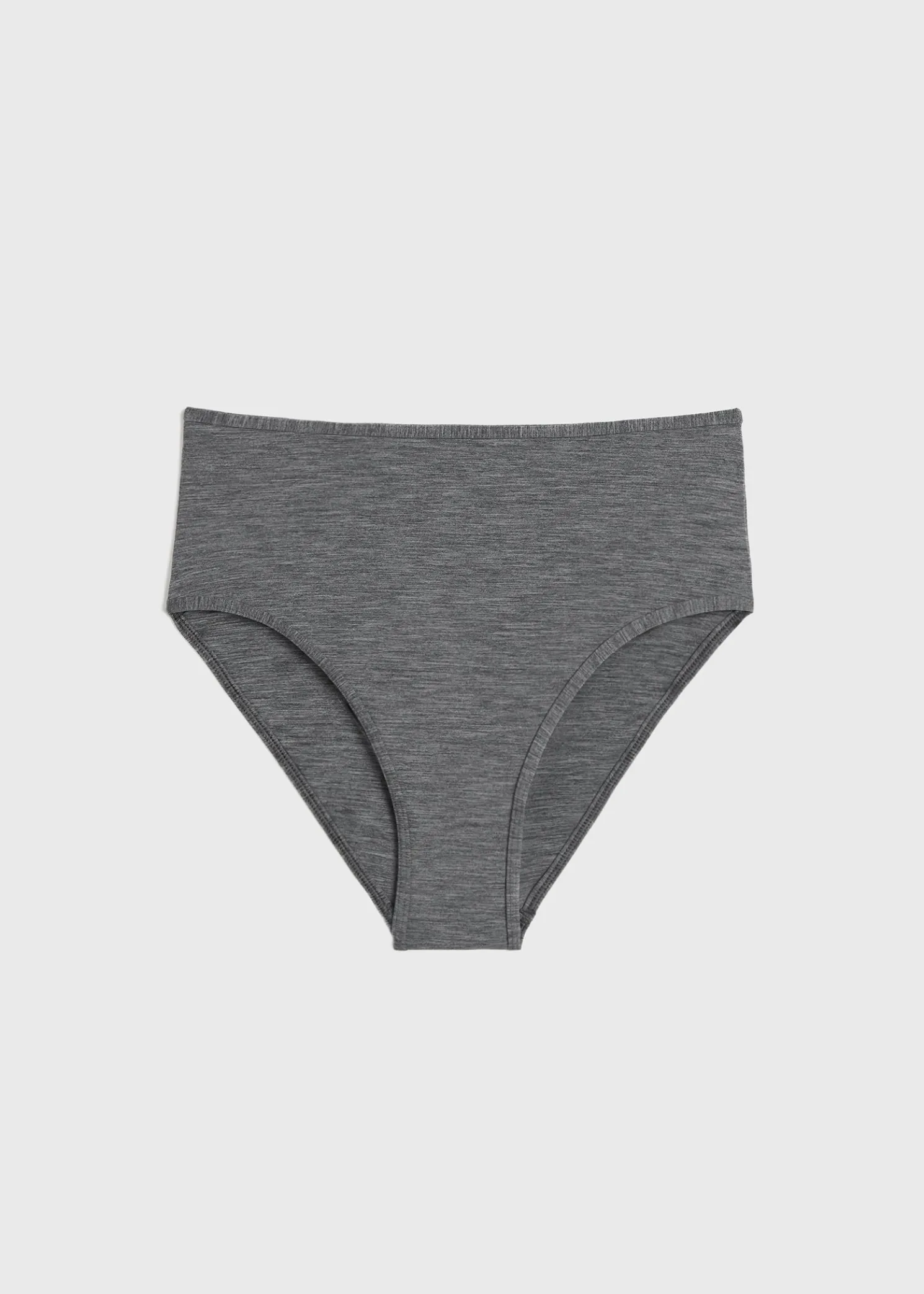 Mid-rise bikini bottoms grey mélange