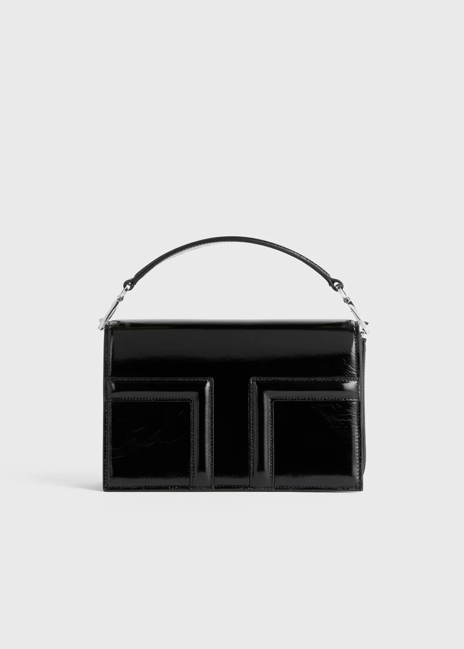 Mini T-Flap Naplack bag black