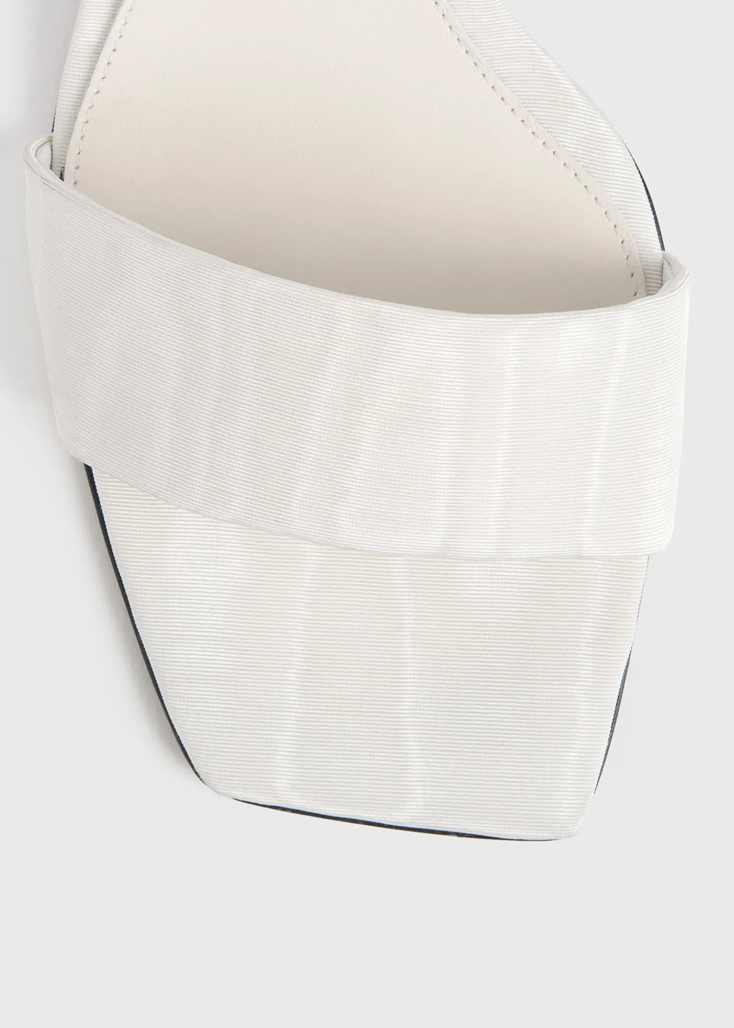 Moiré mule sandals off-white