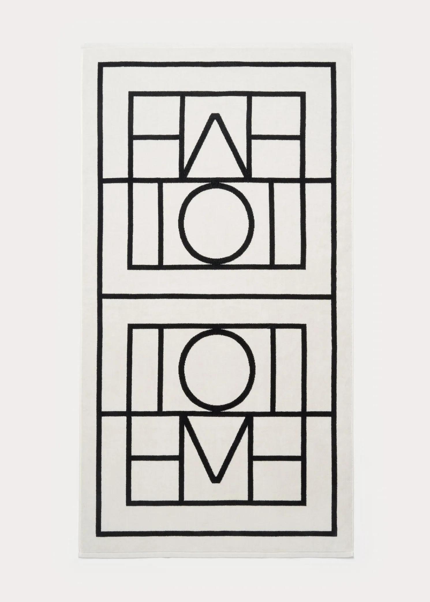 Monogram jacquard beach towel tofu