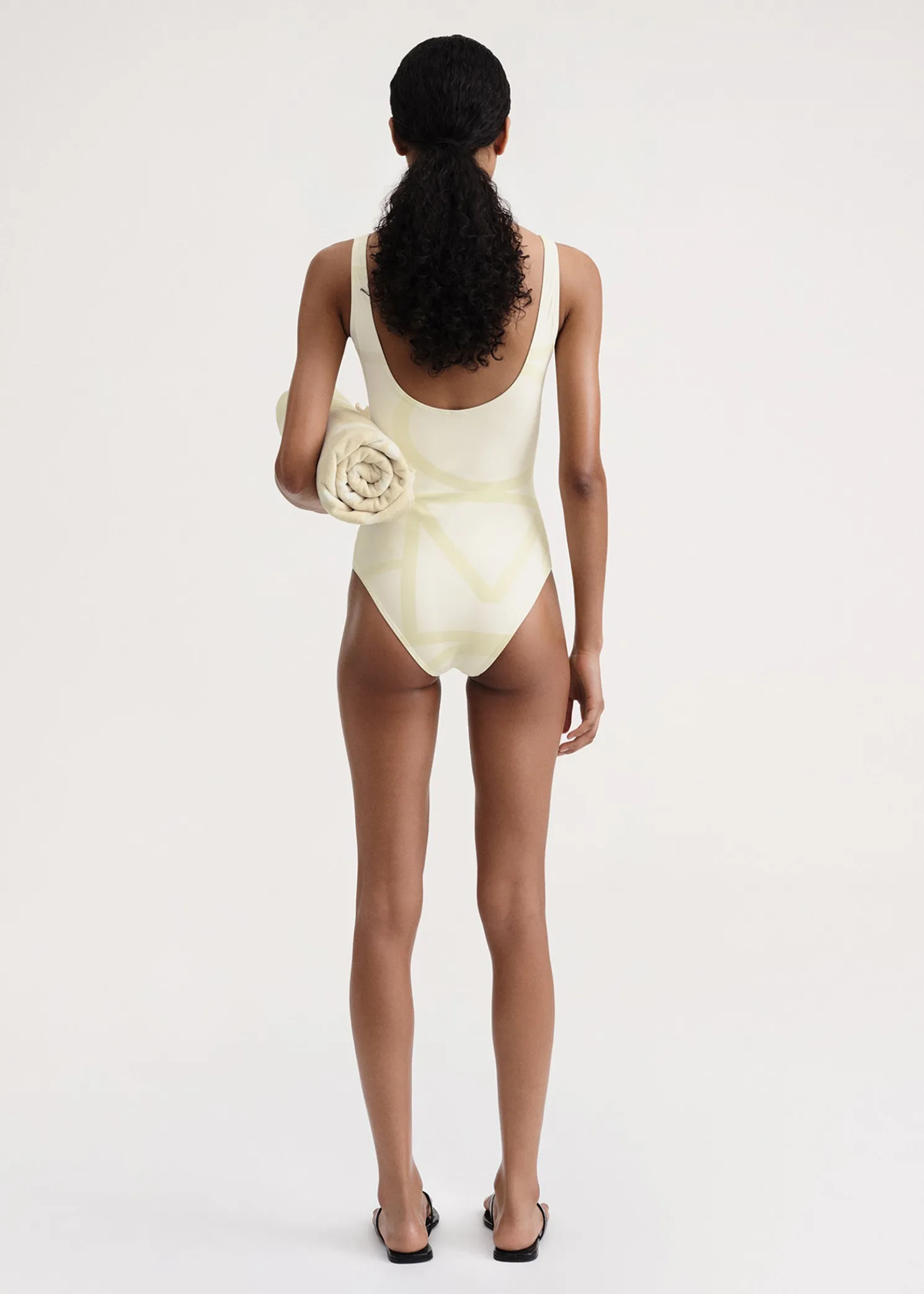 Monogram swimsuit sand