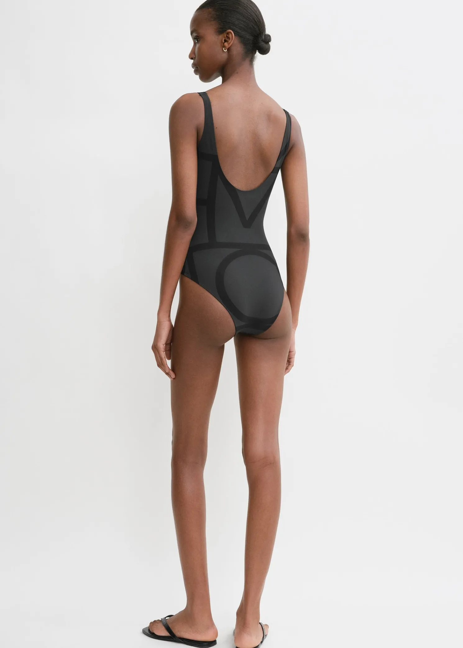 Monogram swimsuit black/black