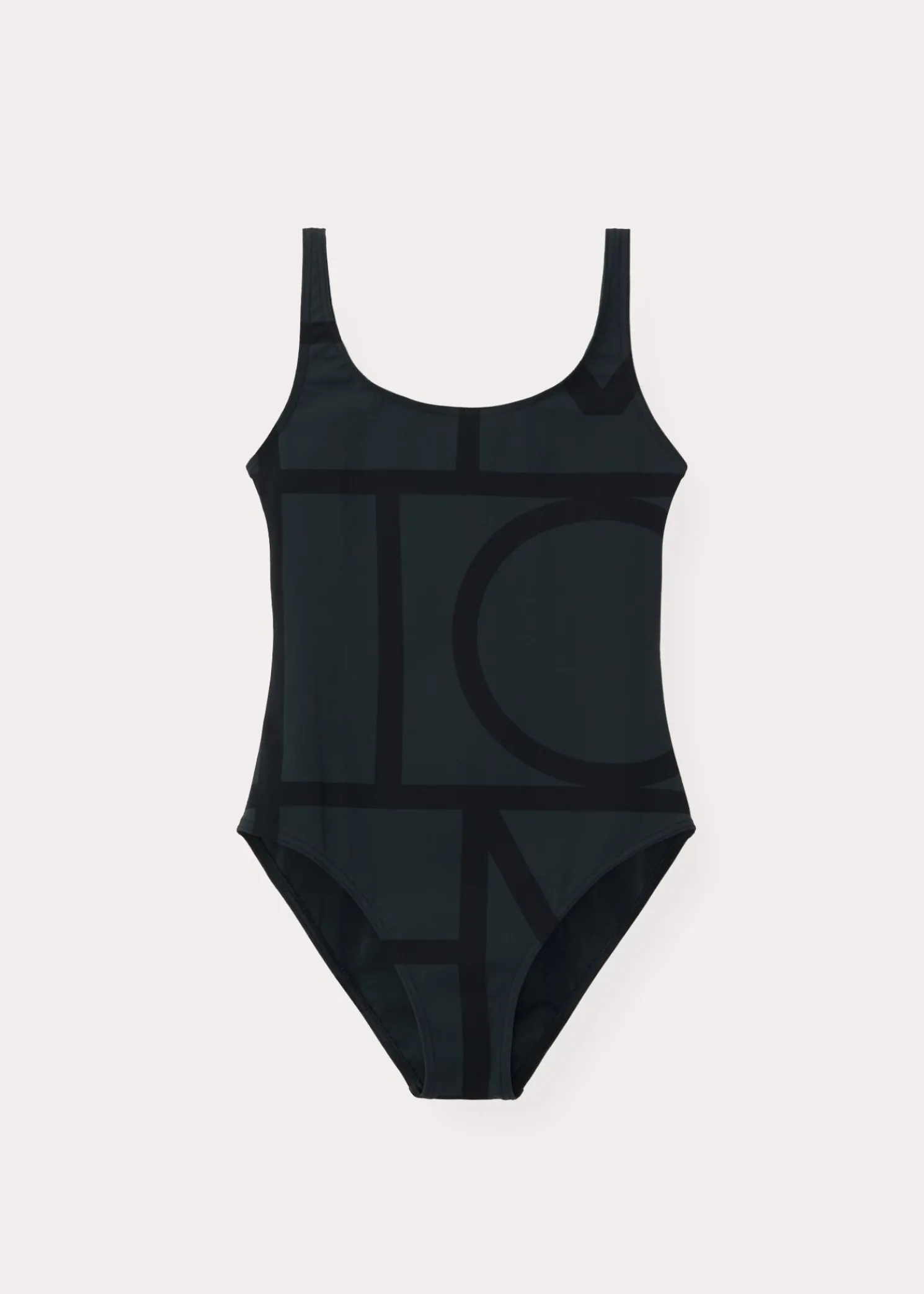 Monogram swimsuit black/black