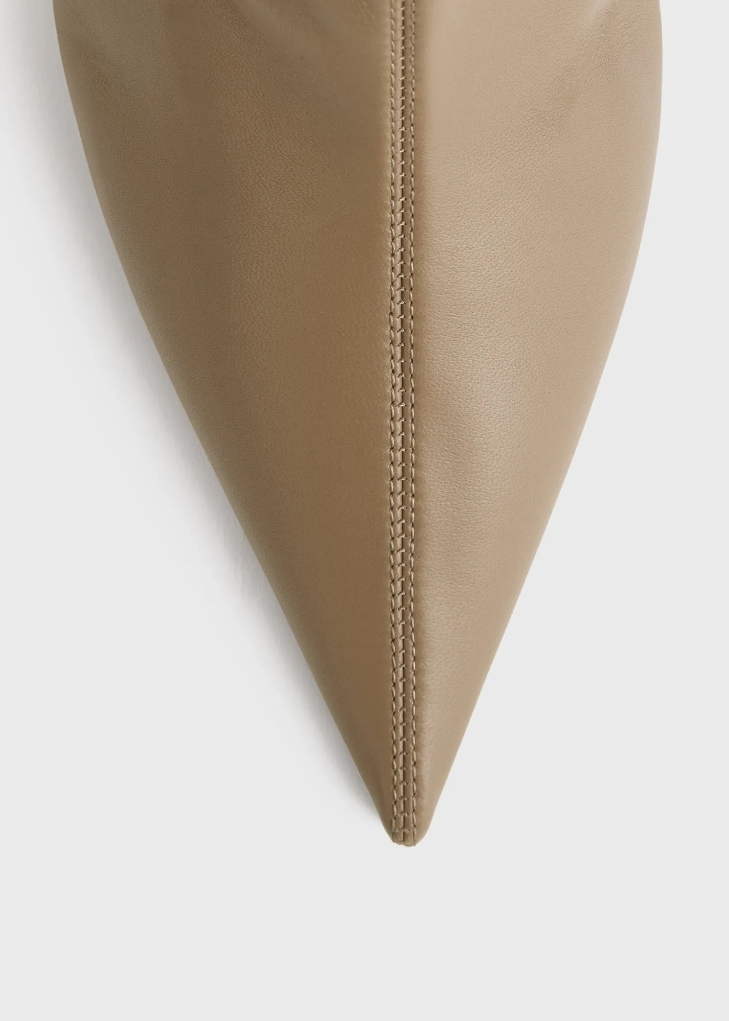 Nappa heeled sock boots truffle