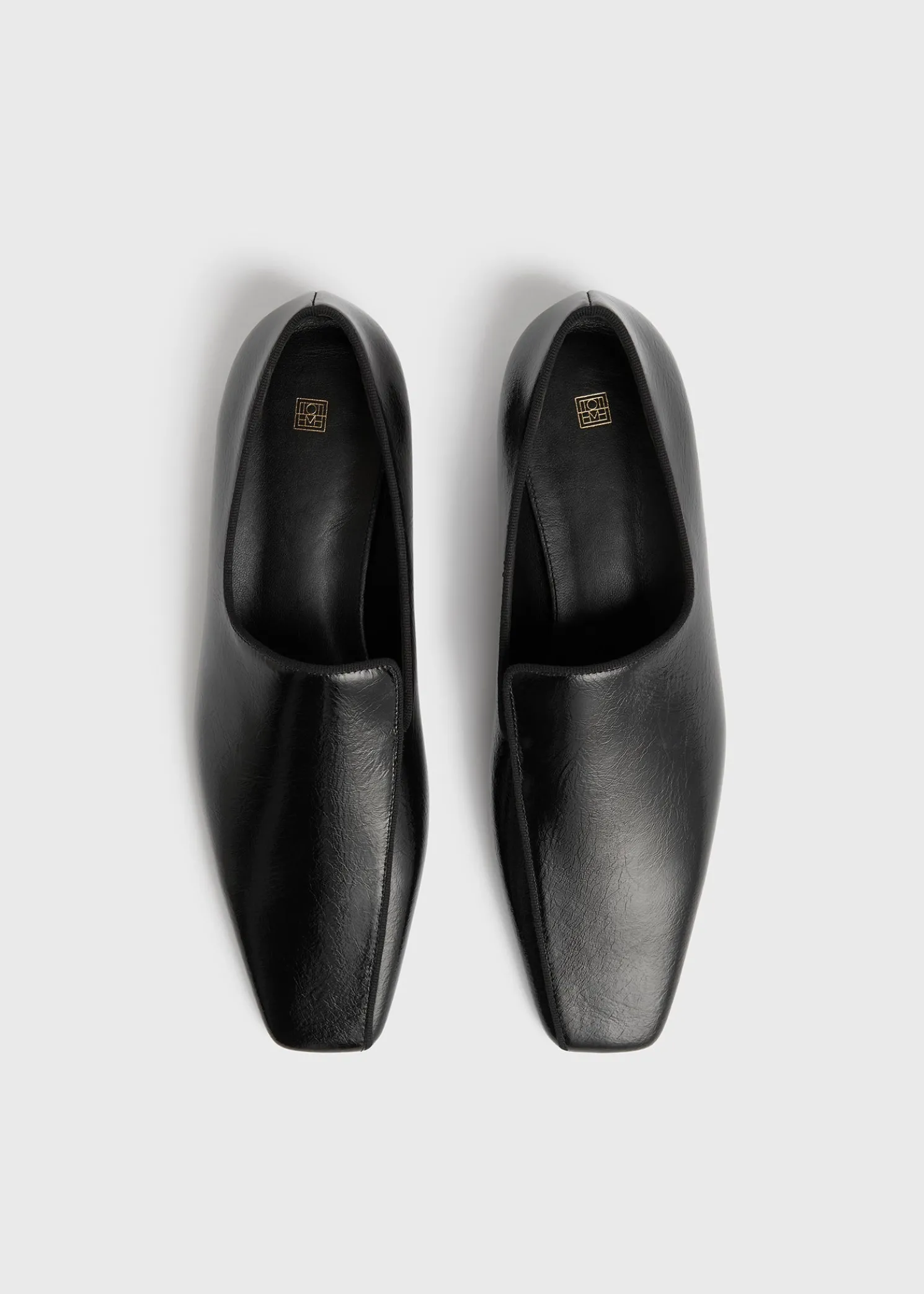 Piped Naplack loafers black