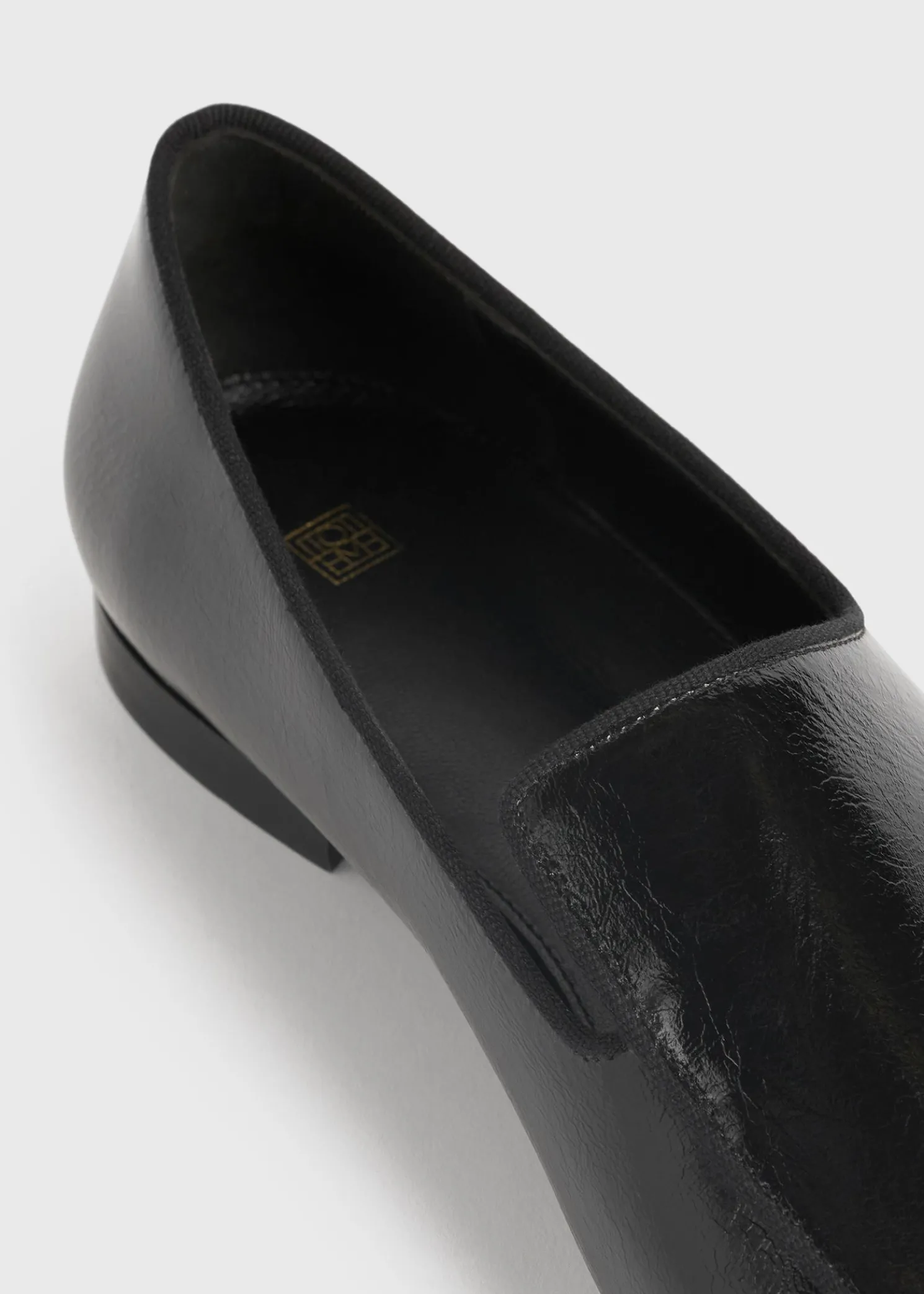 Piped Naplack loafers black