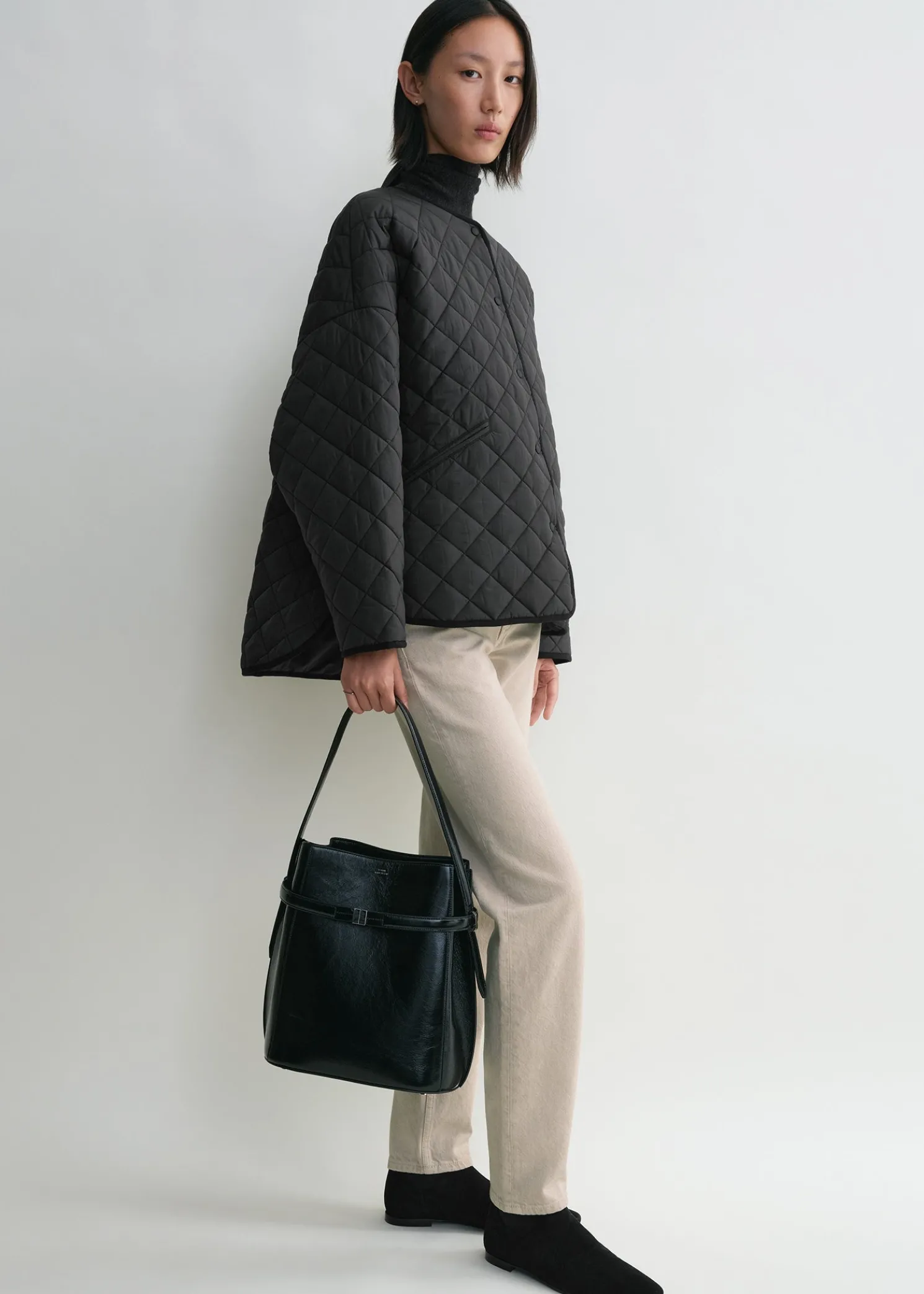 Quilted jacket black