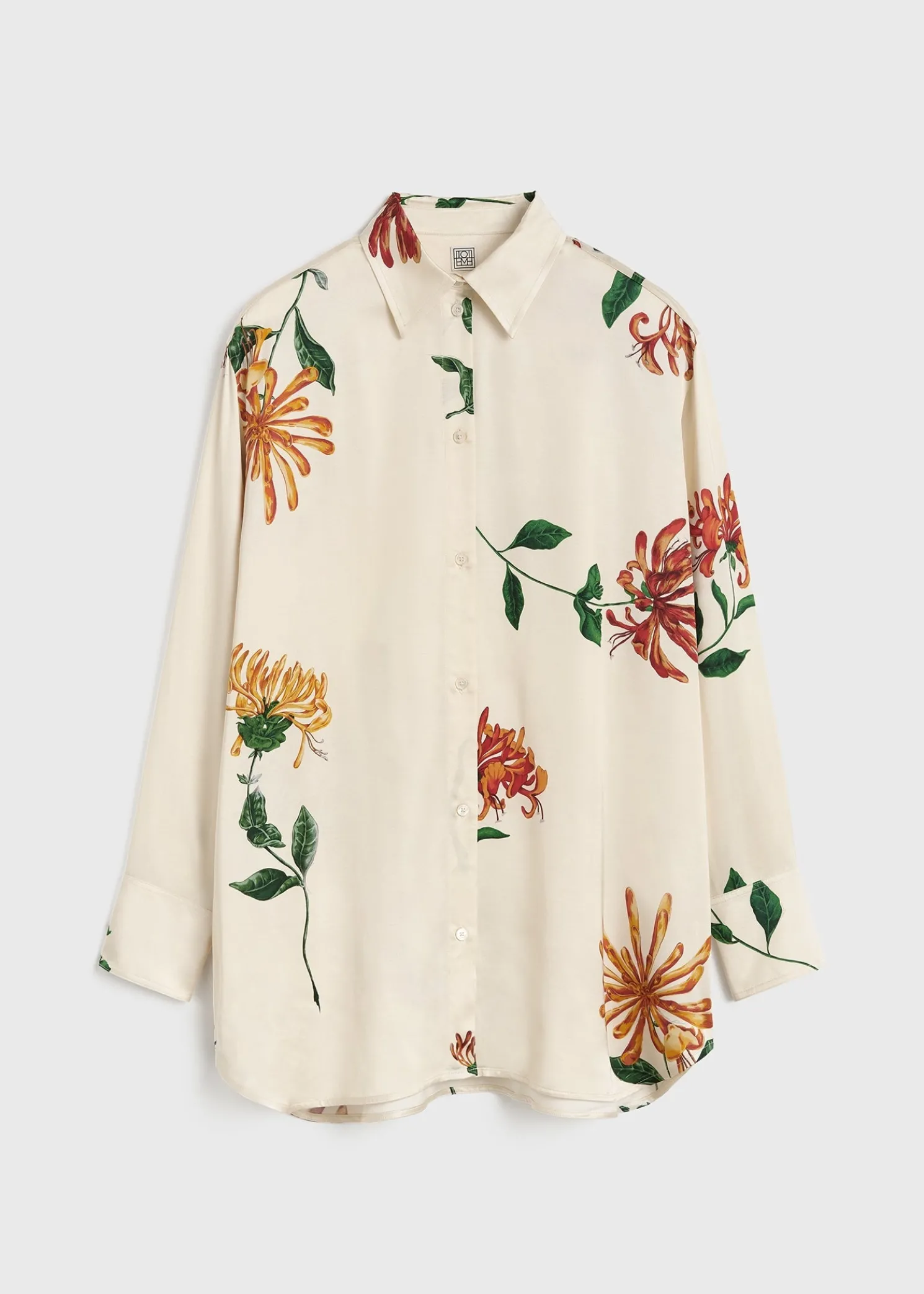 Relaxed honeysuckle shirt ecru/orange