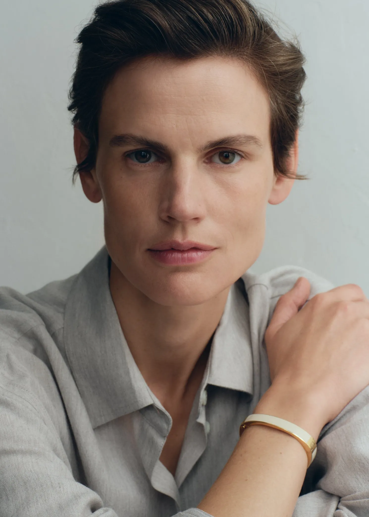 Signature bracelet ecru/gold