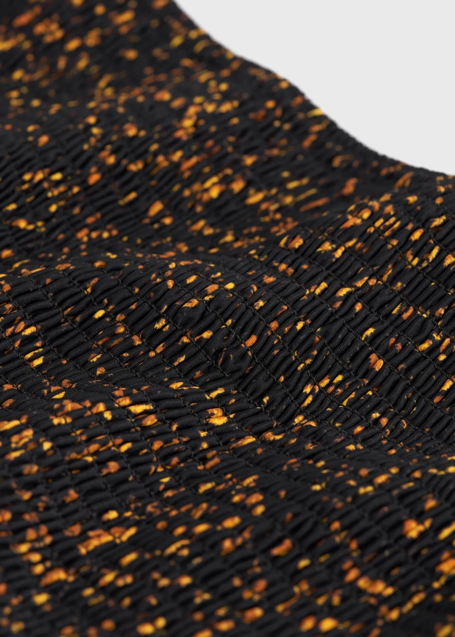 Smocked bikini bottoms tortoise