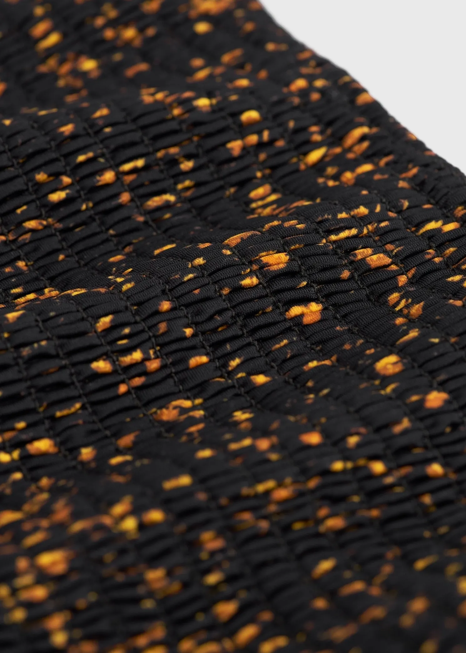 Smocked mini bikini bottoms tortoise