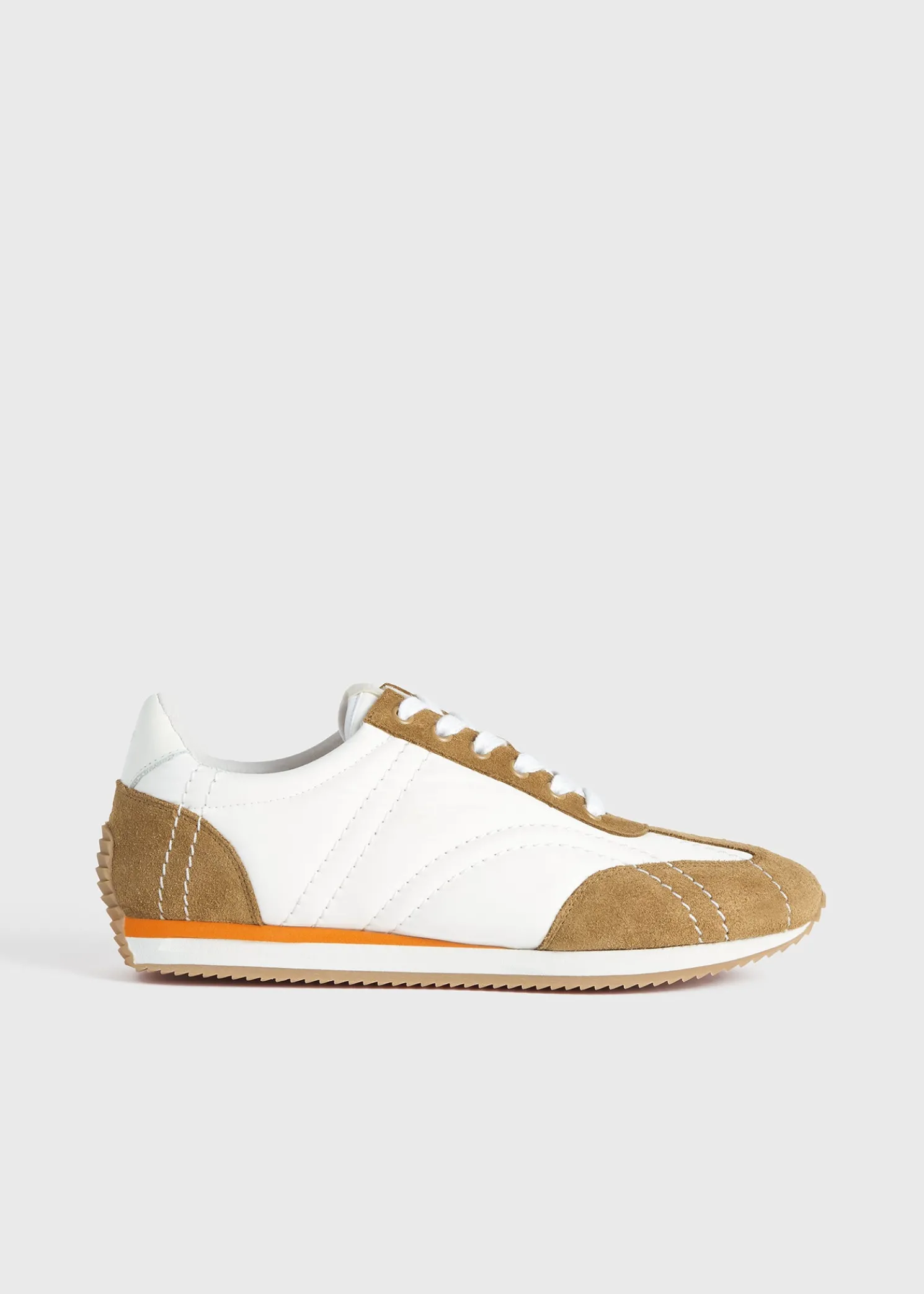 Sport sneakers white/tan