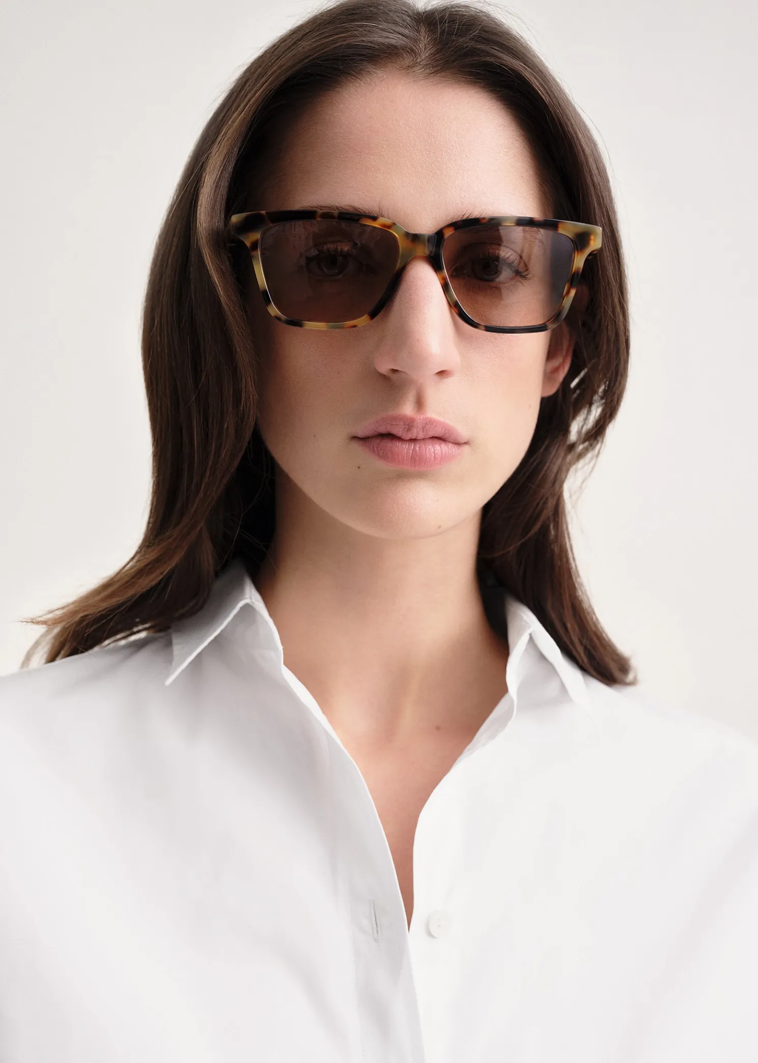 Square sunglasses tortoise