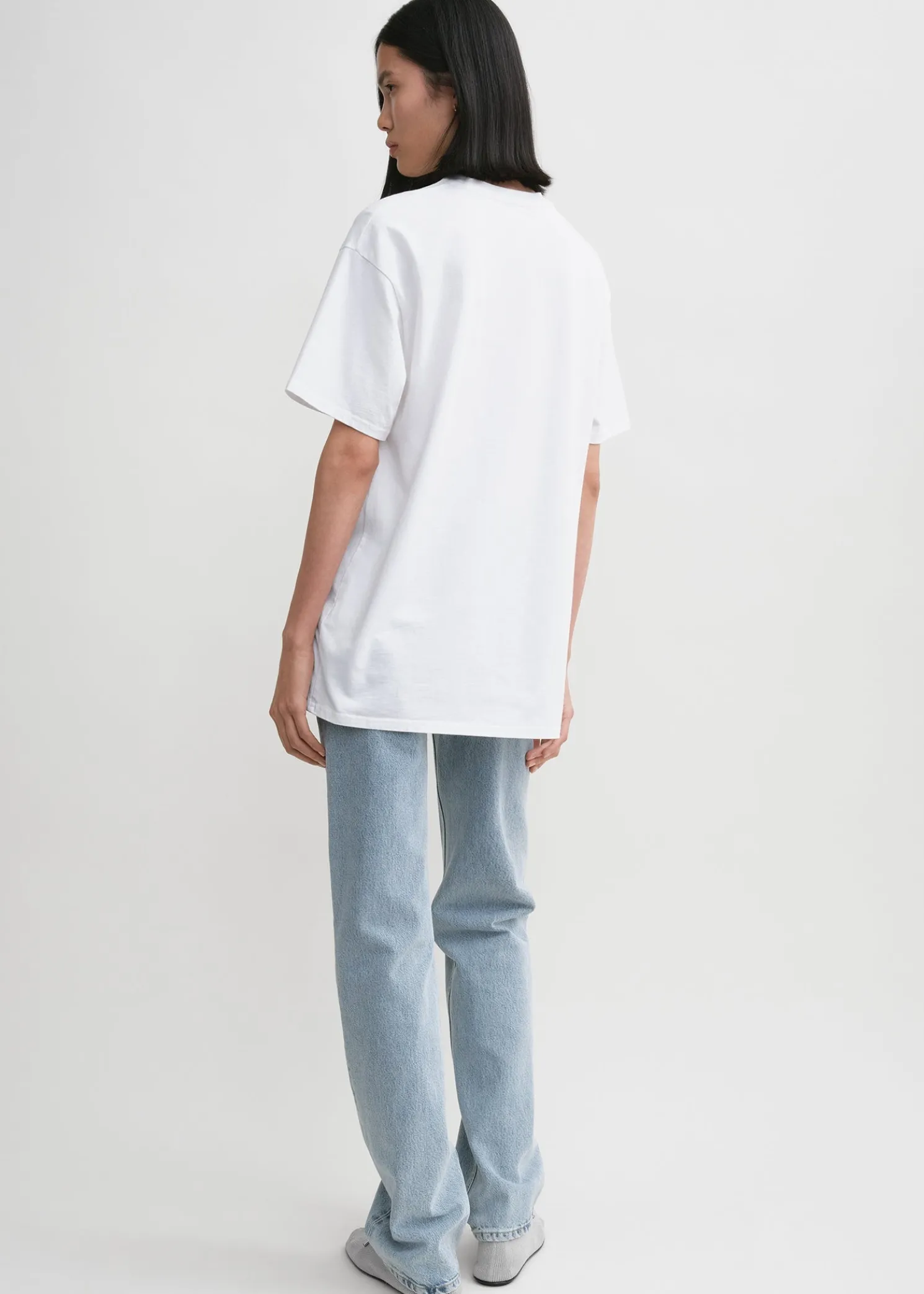 Straight cotton tee off-white