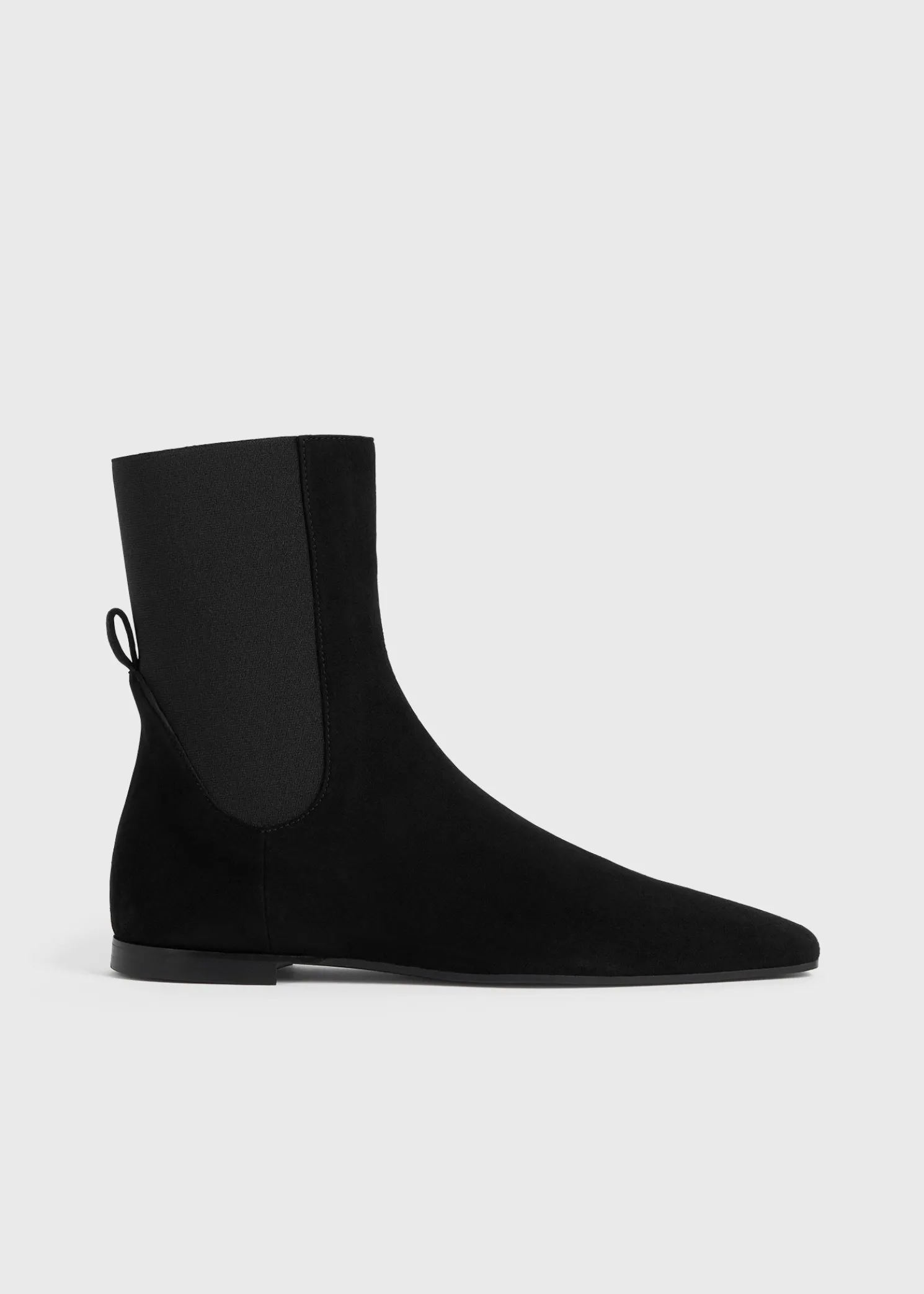 Suede Chelsea boots black