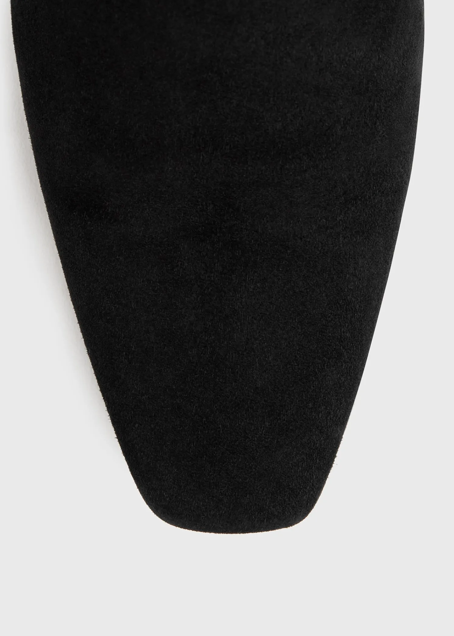 Suede mid-heel boots black