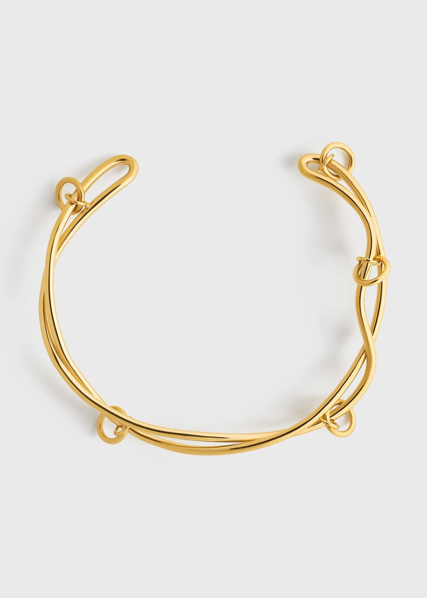 Swirl collar gold
