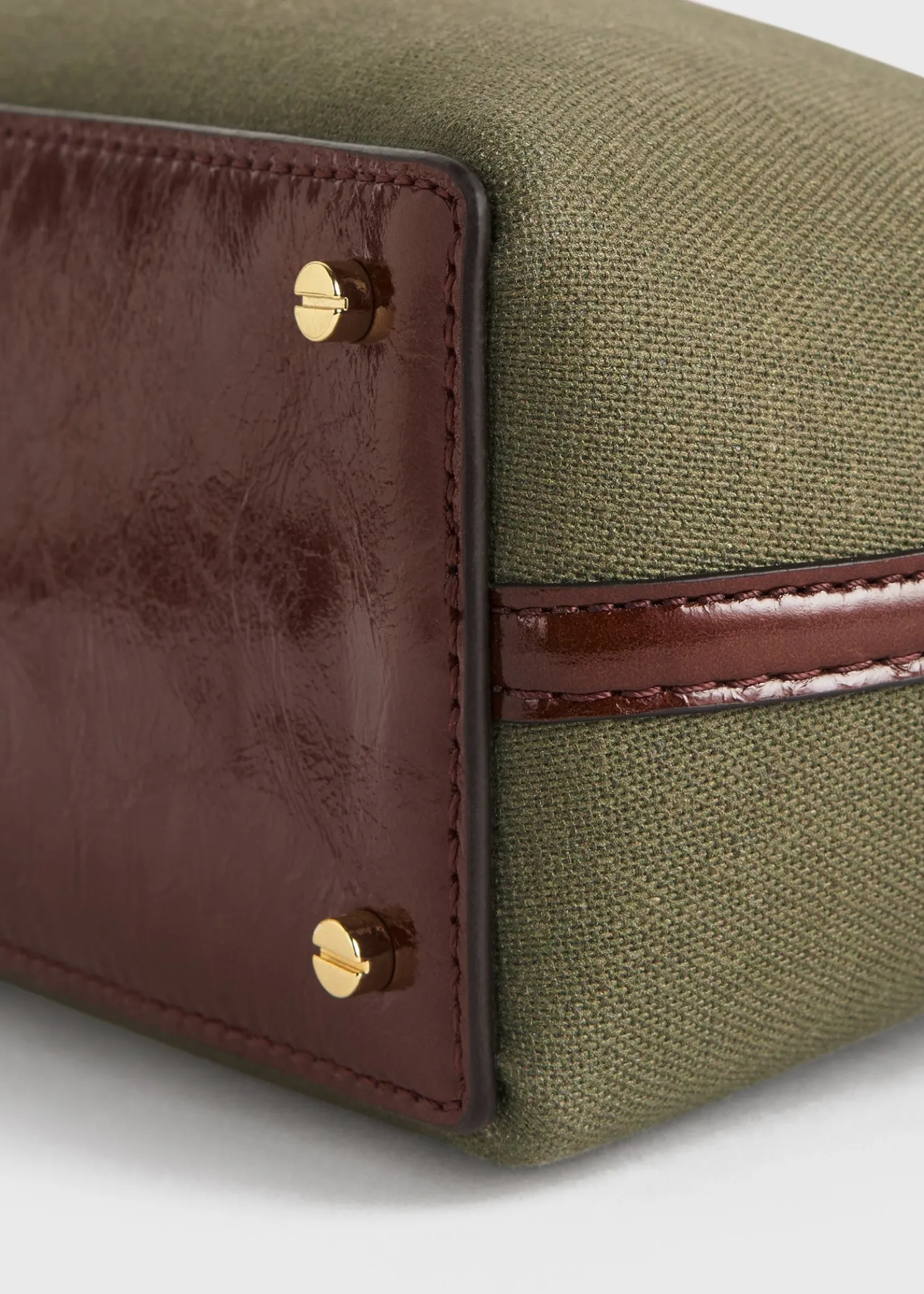 T-Lock canvas clutch khaki green